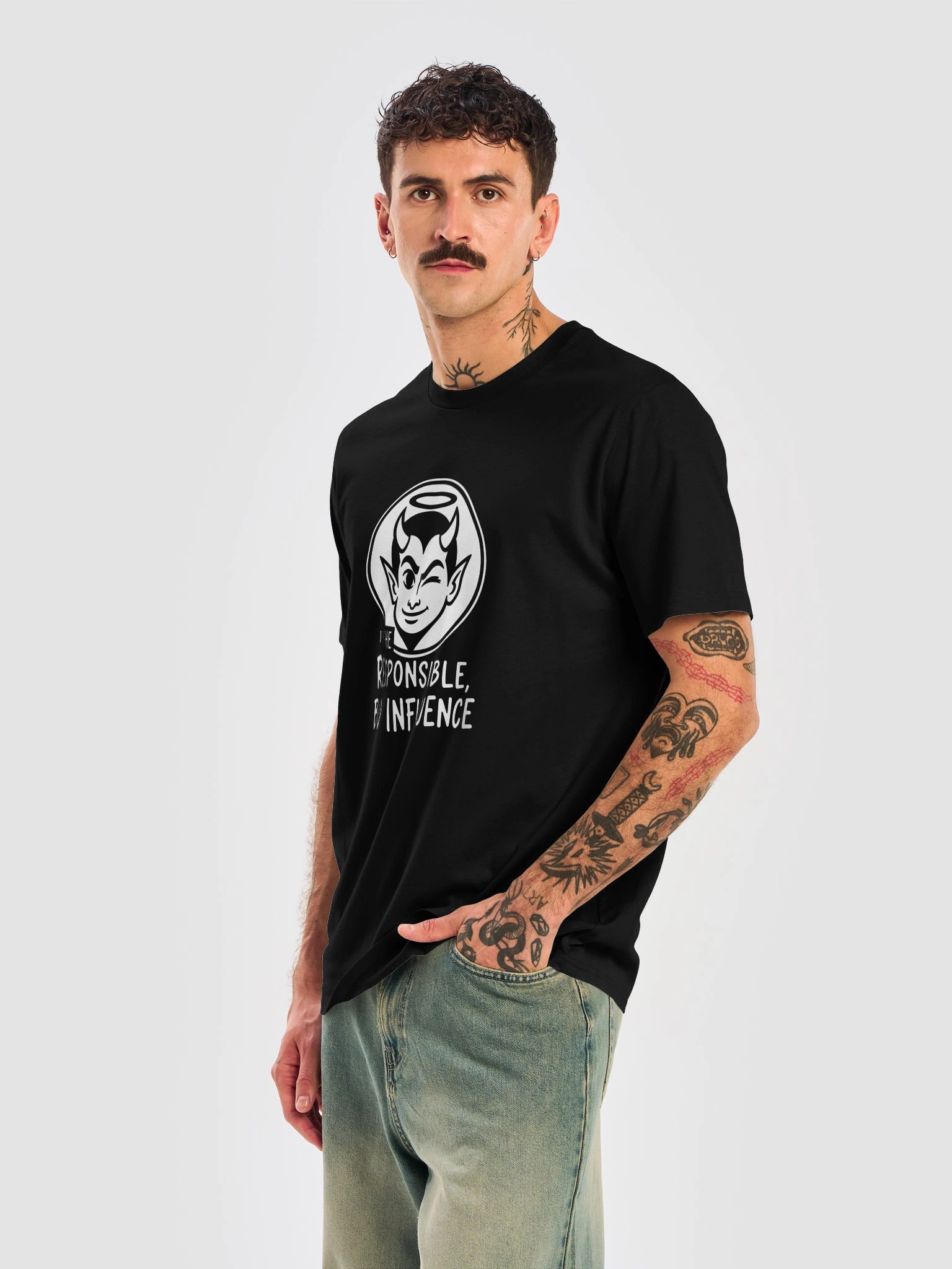 I'm The Responsible Bad Influencer Novelty T-Shirt product image (6)