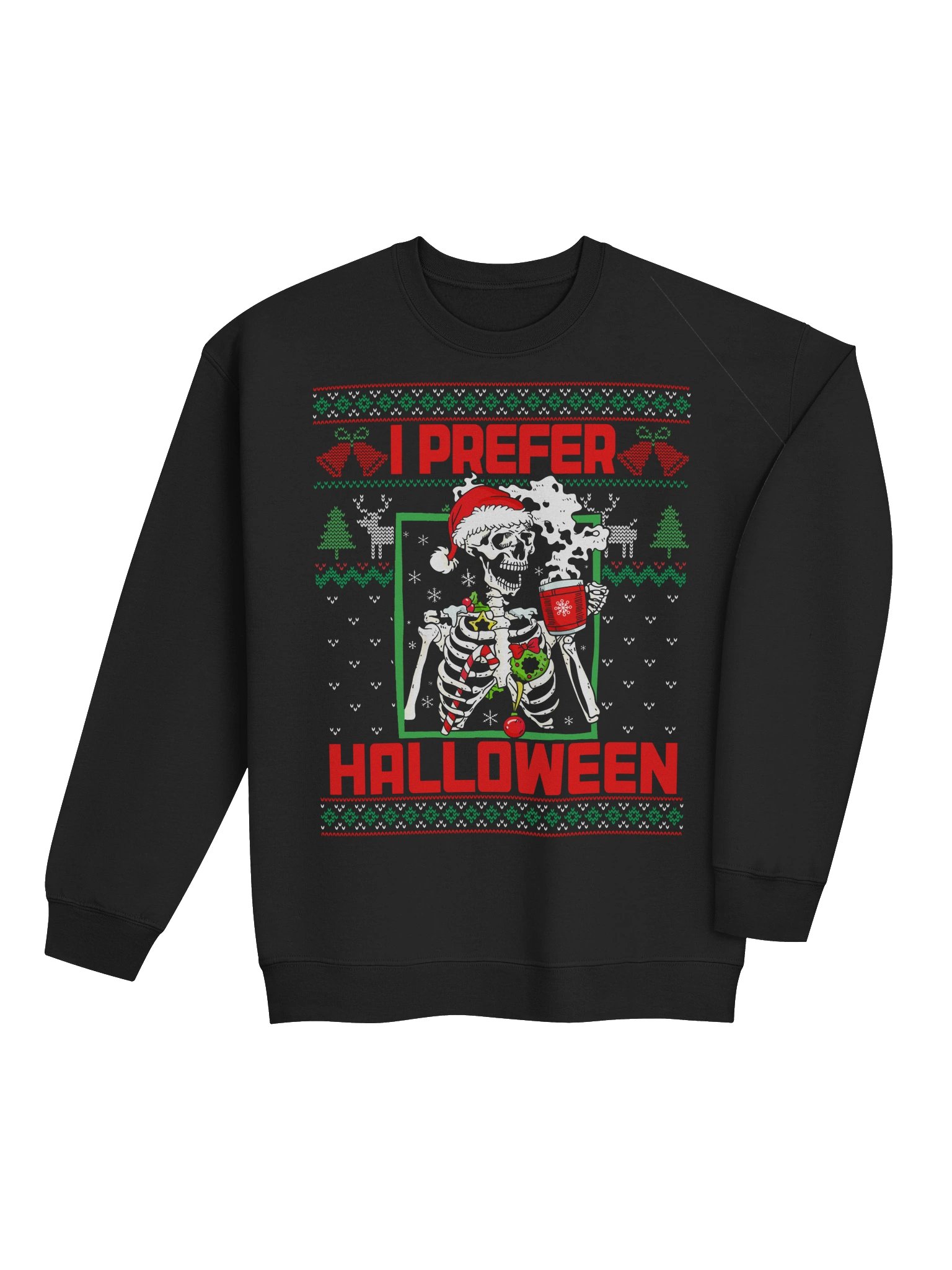 I Prefer Halloween Ugly Christmas Sweater product image (10)