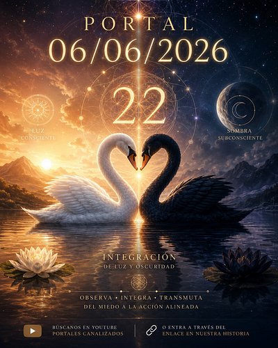 ✨ PORTAL 6/6/2026 ✨
Las fechas portal son momentos de sincronización colectiva, puntos de encuentro donde miles de personas e...