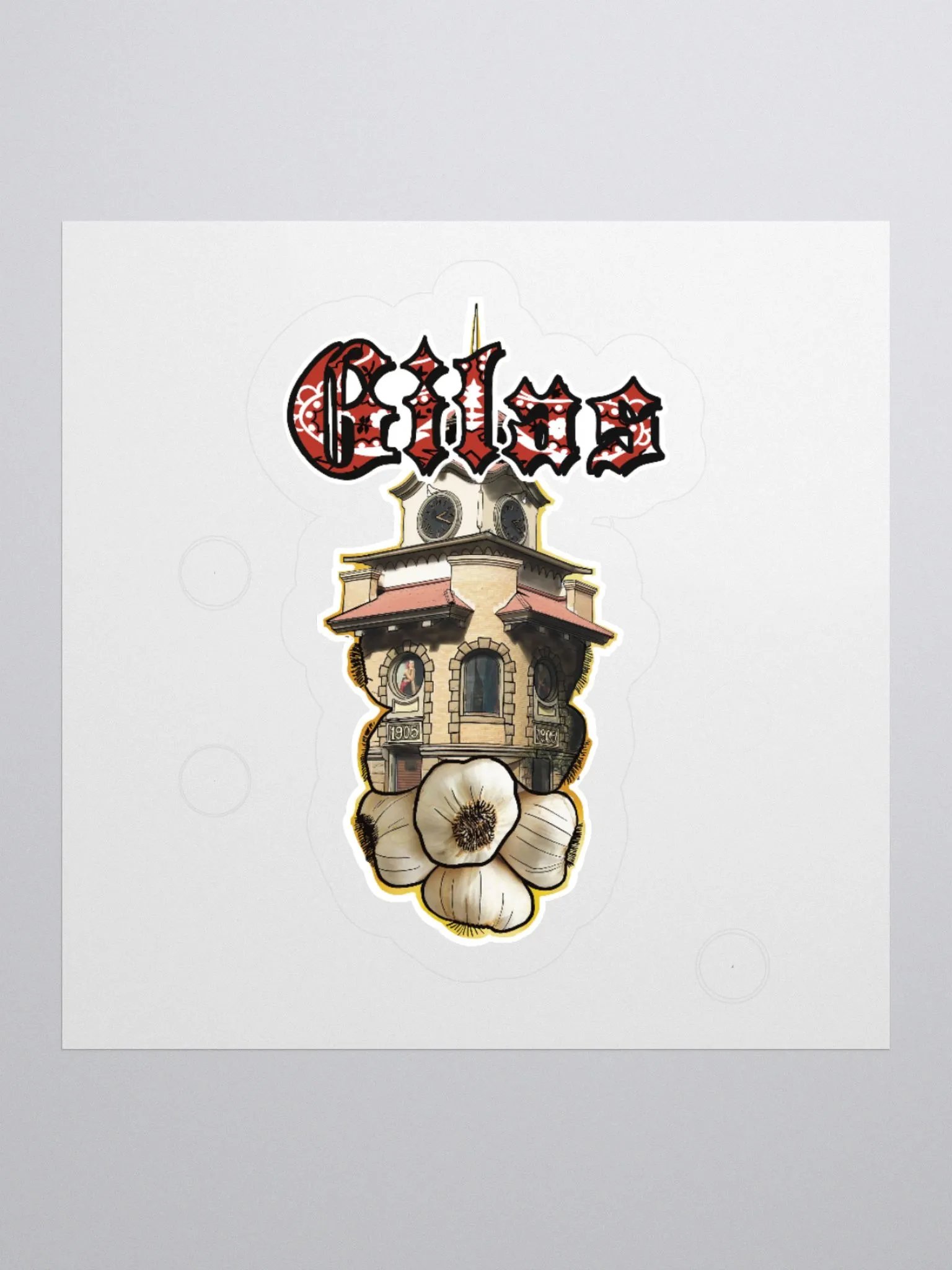 Gilas Clock Sticker product image (1)