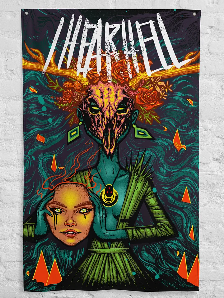 vvitchclvb - "I Hear Hell" Wall Flag product image (2)