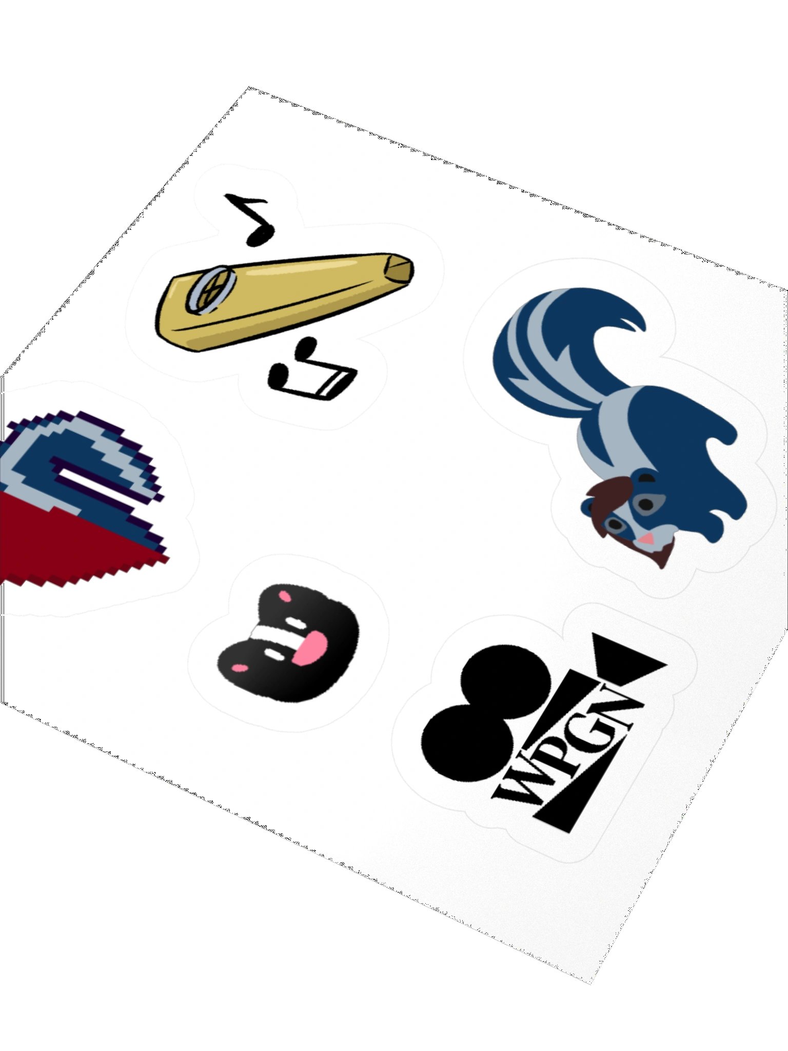 WPGN Skunk Kiss Cut Sticker Pack product image (3)