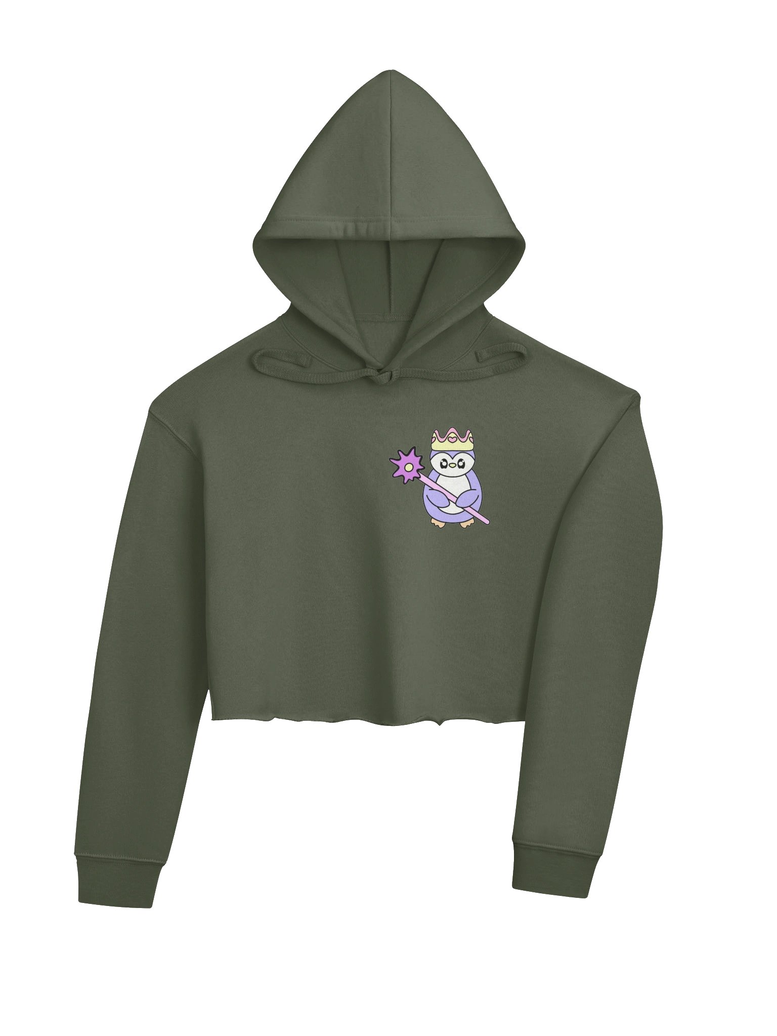 Cropped Hoodie - Queenguin Rep. with Zeyta Cross Logo product image (4)
