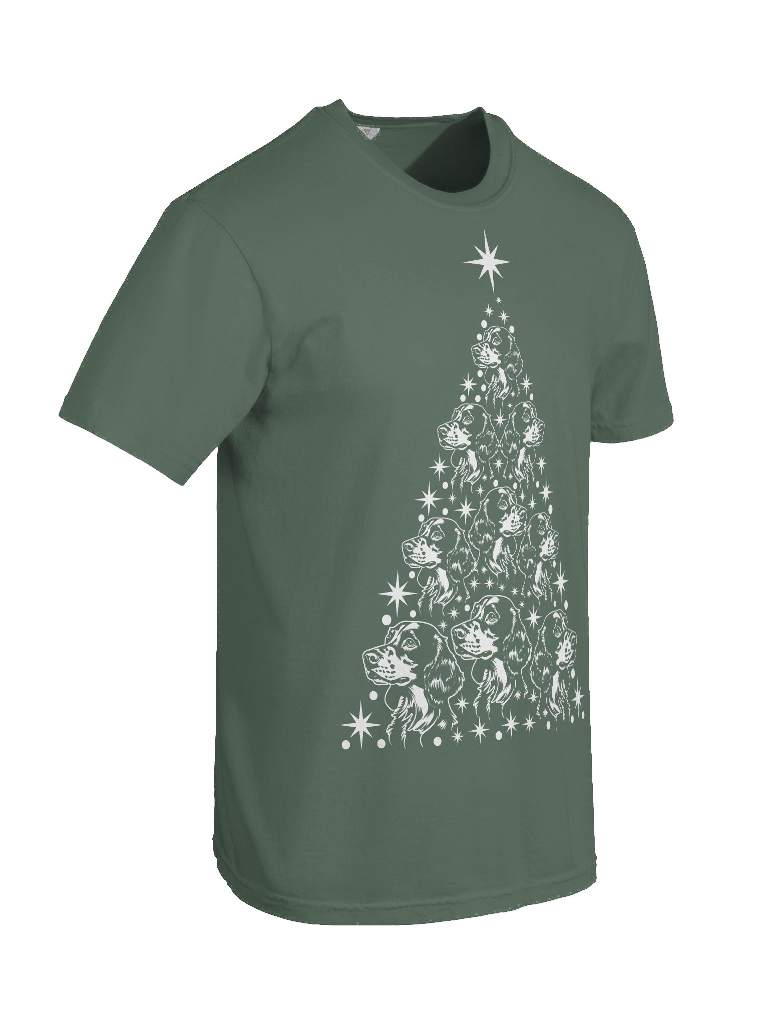 English Setter Christmas Tree T-Shirt product image (10)