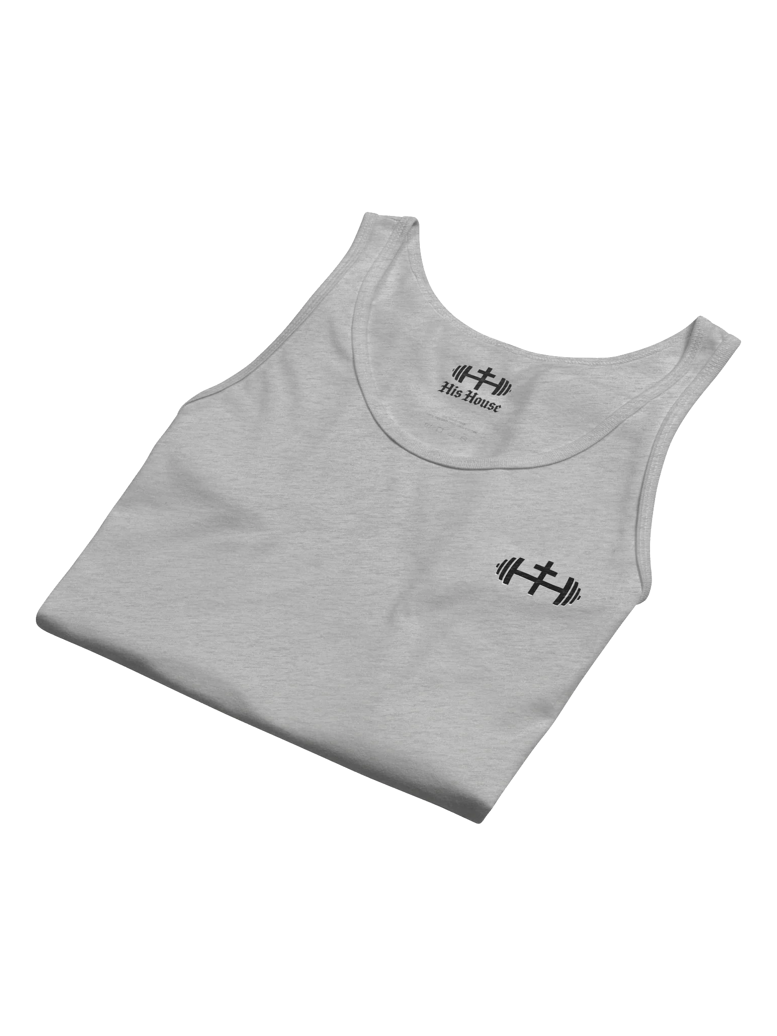 His House Mens Jersey Tank - Grey/White by His House