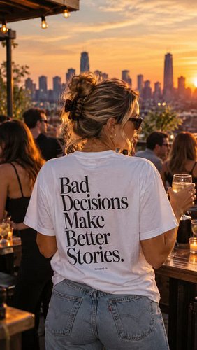 🛍️ SHOP THE TEE → iwantedco.com

BAD DECISIONS MAKE BETTER STORIES. 🥂

#womenswear  #tshirt #love