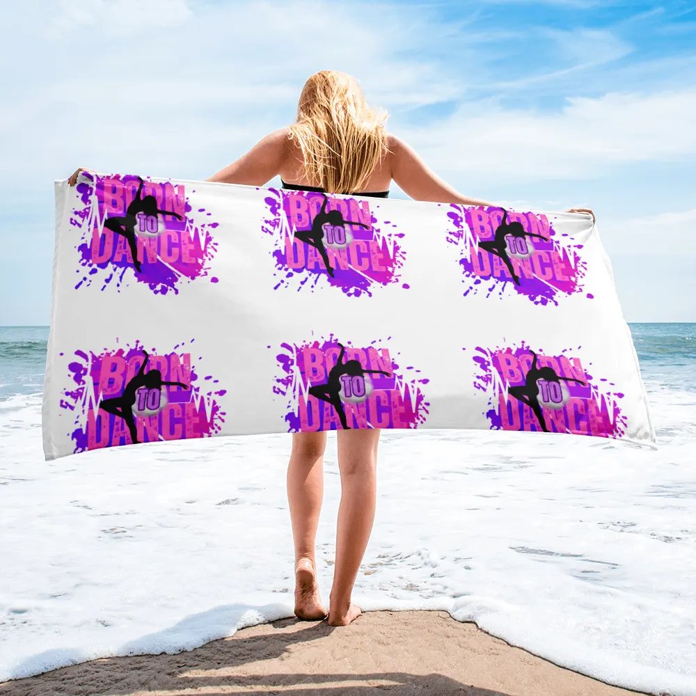 Born to Dance Explosion Her Silhouette Towel product image (1)
