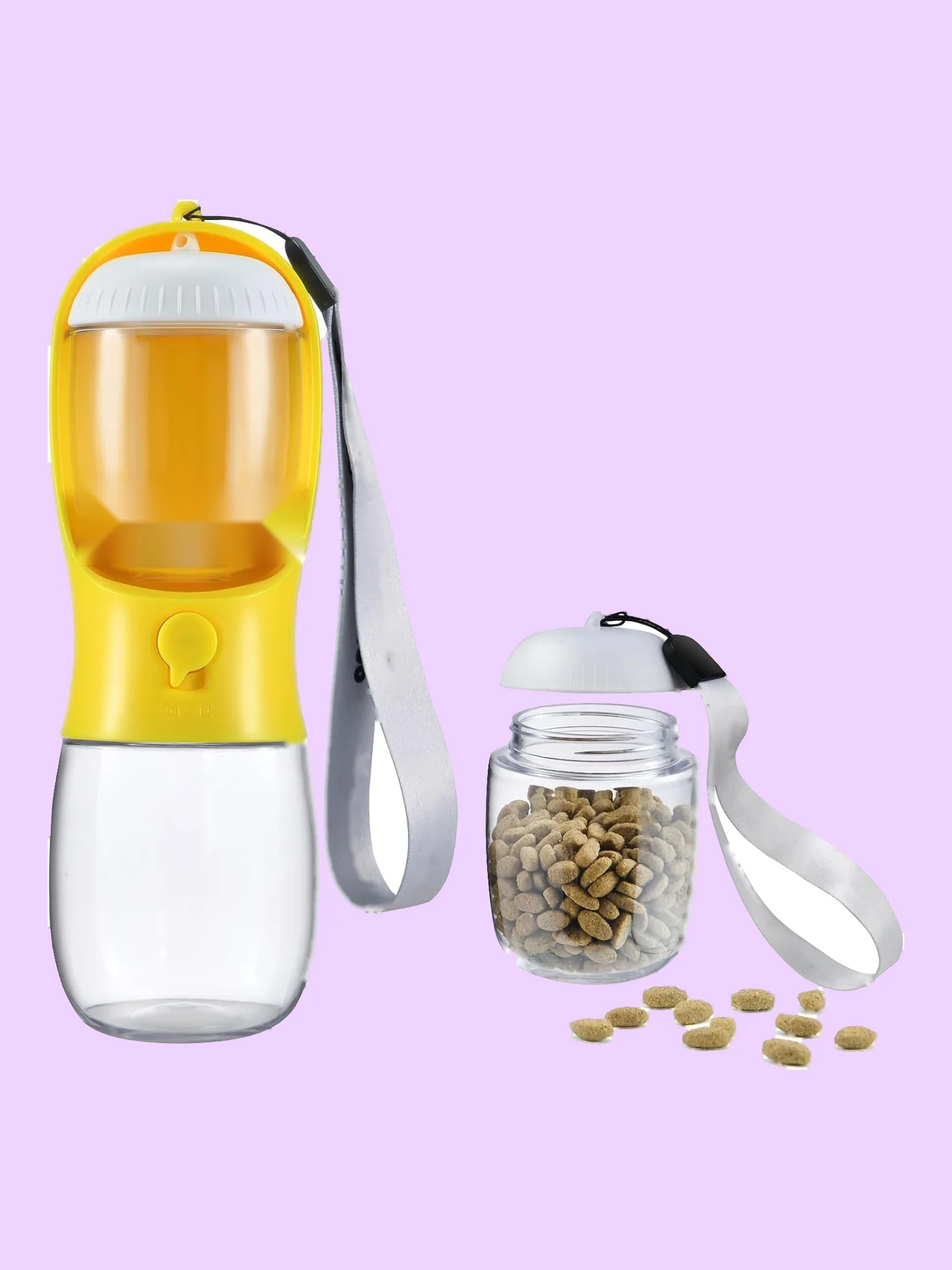 Portable Dog Water Bottle with Treat Container product image (3)