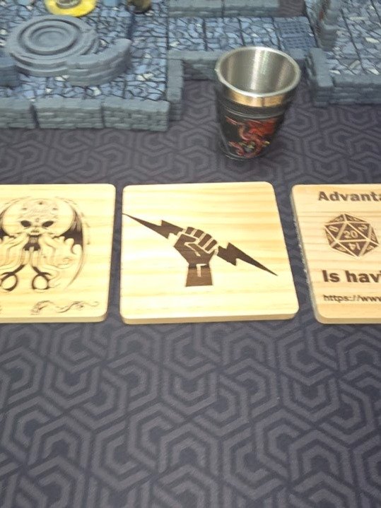 Wood Coasters - Old Ones, Gods and Me. product image (2)