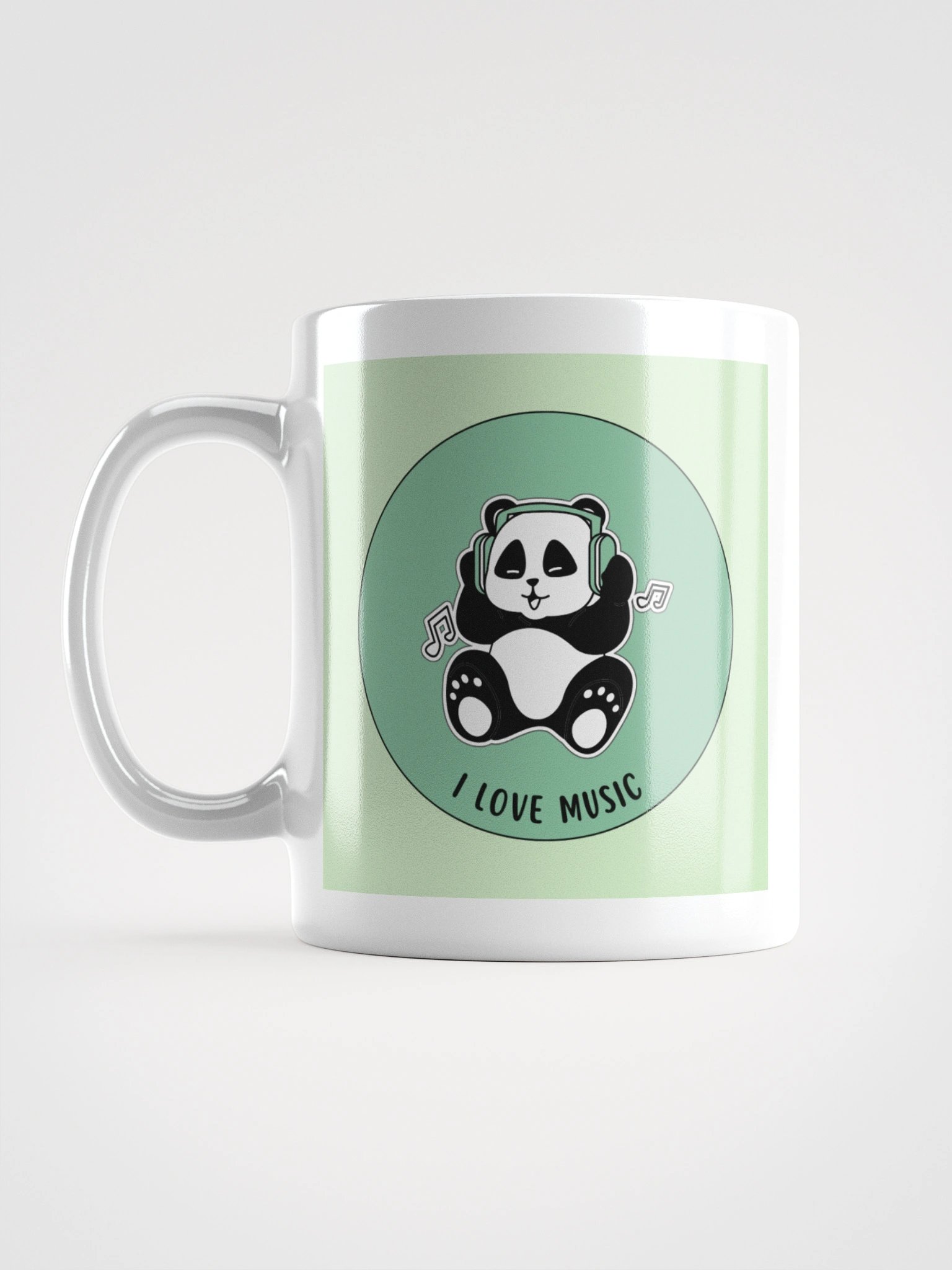 I Love Music Panda mug product image (1)