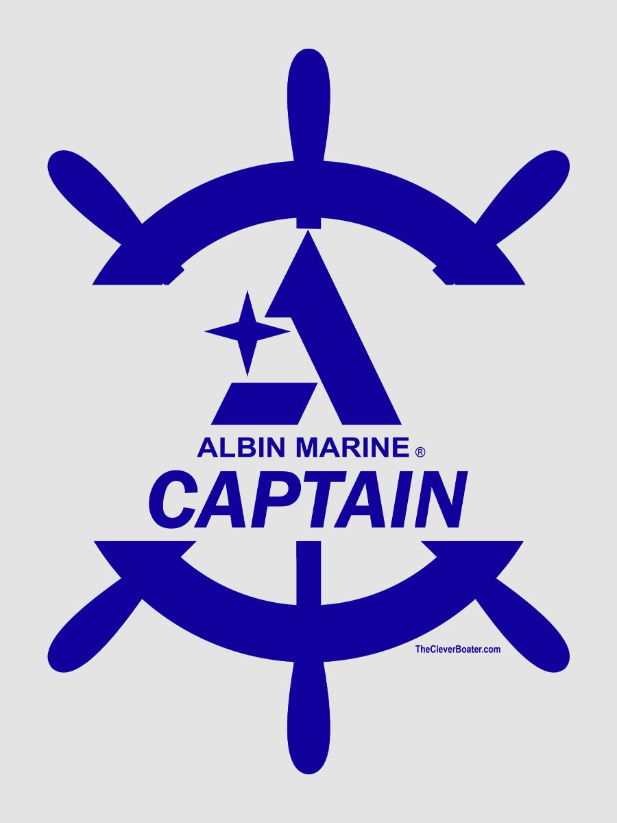 Albin Captain - T-Shirt - Light Shirt w/Blue Logo product image (2)