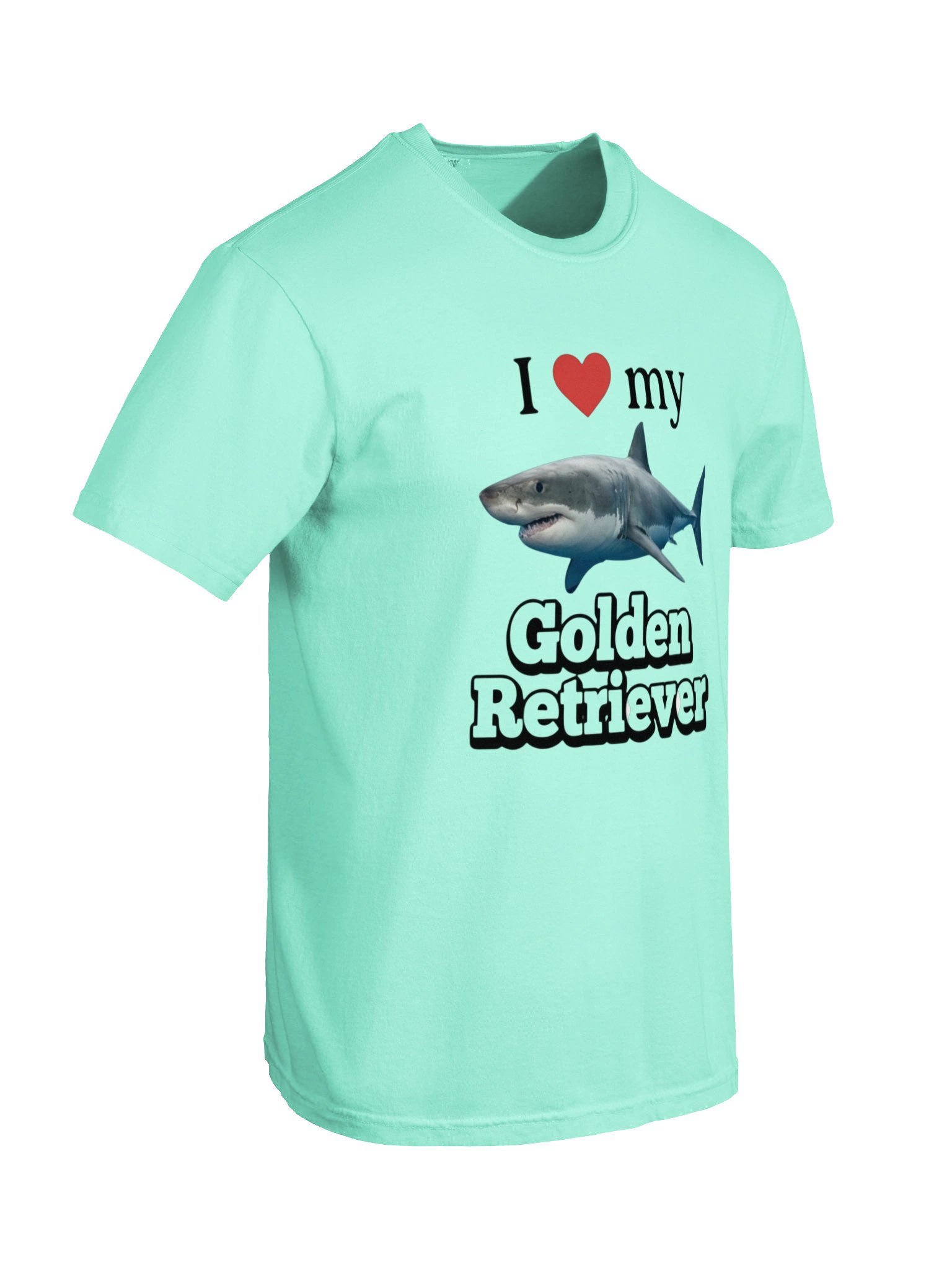 I ❤️ My Golden Retriever Shark — Funny Ocean Lover T-Shirt product image (17)