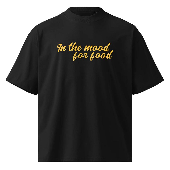 In The Mood For Food | Organic Oversized Tee – Mustard product image (1)