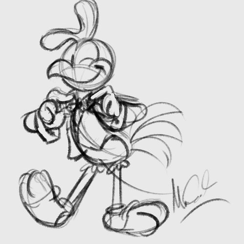 Just a lil sketch of our dapper fellow :)
#chuckychicken #indieanimation #charactersketch