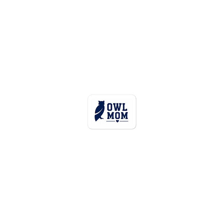 OWL MOM Blue Die-Cut Sticker product image (1)
