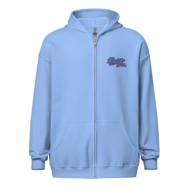 Bubbly and a B*tch (violet design) embroidered heavyweight zip-up product image (2)