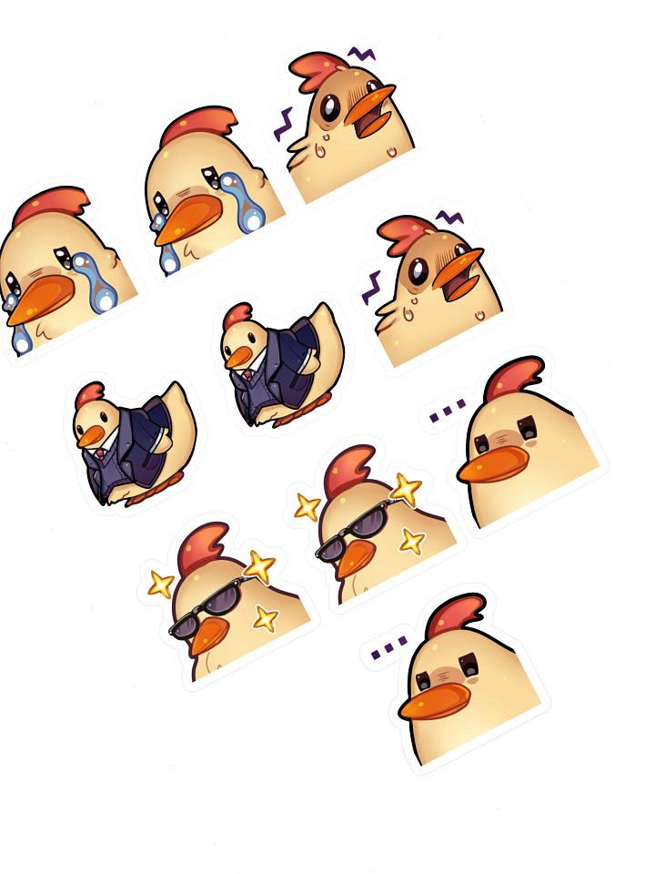 Fredrico Stickers Emote Sticker Sheet product image (1)