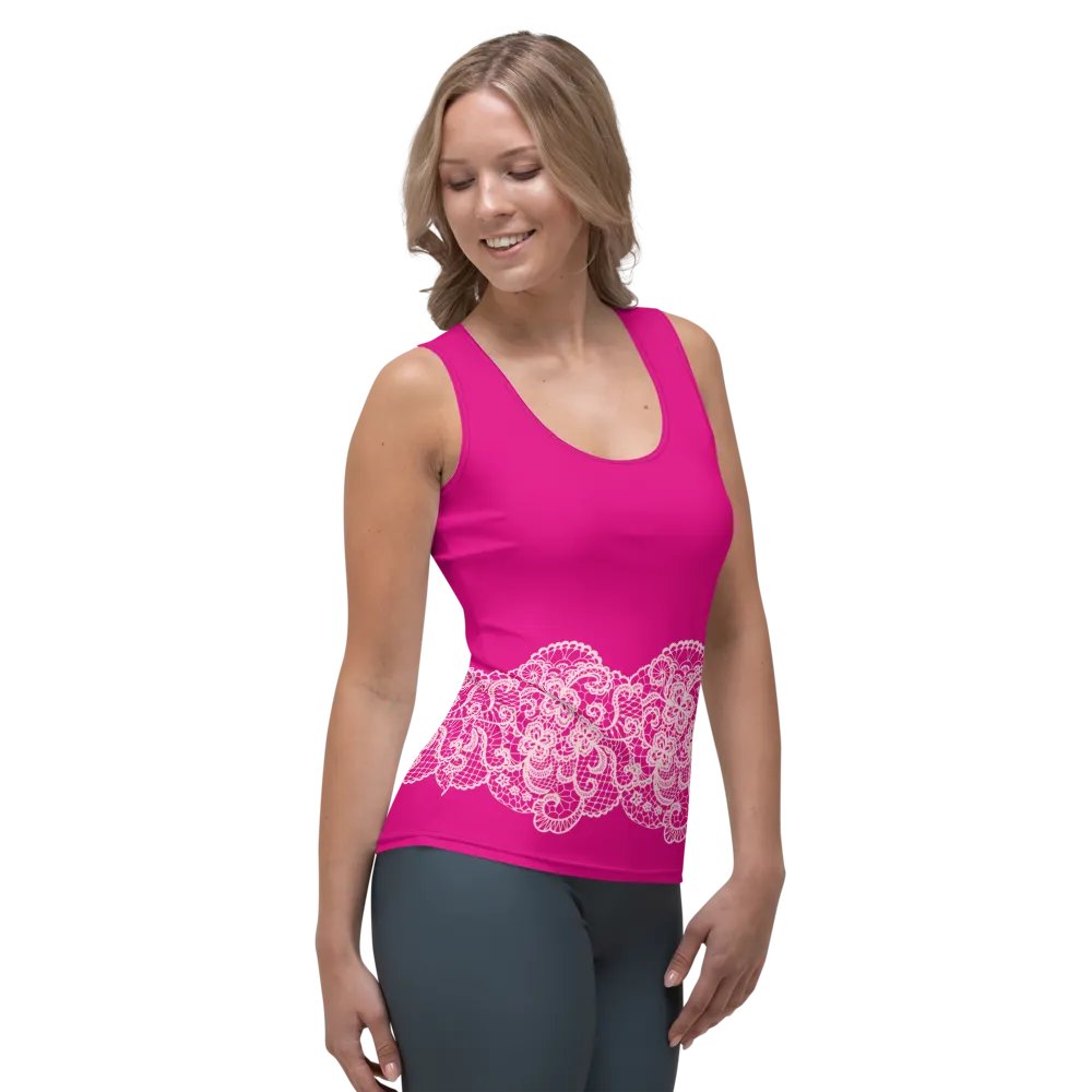 Lace Pink Premium Sportswear Tank Top product image (6)