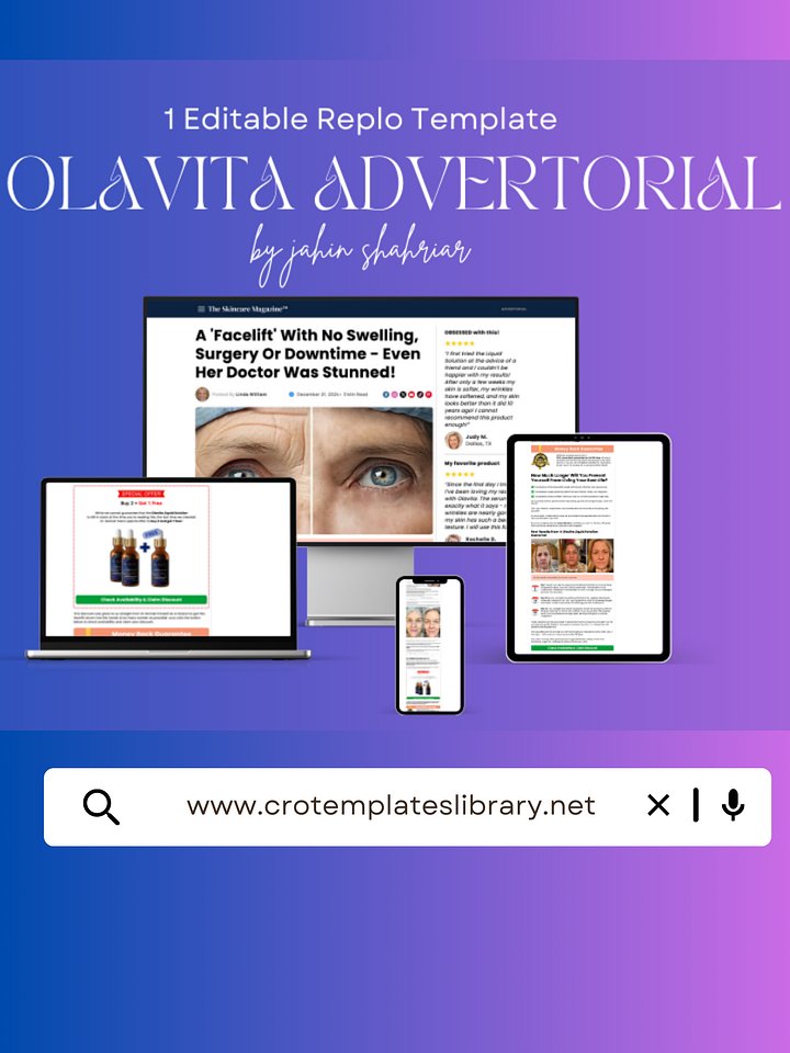 Olavita Replo Advertorial Template product image (1)