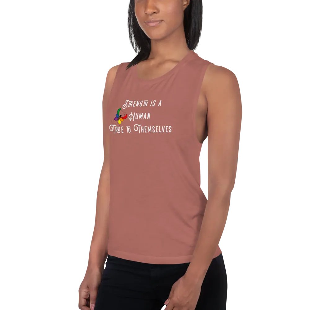 Strength is a Human (w) - Women's Tank Top product image (4)