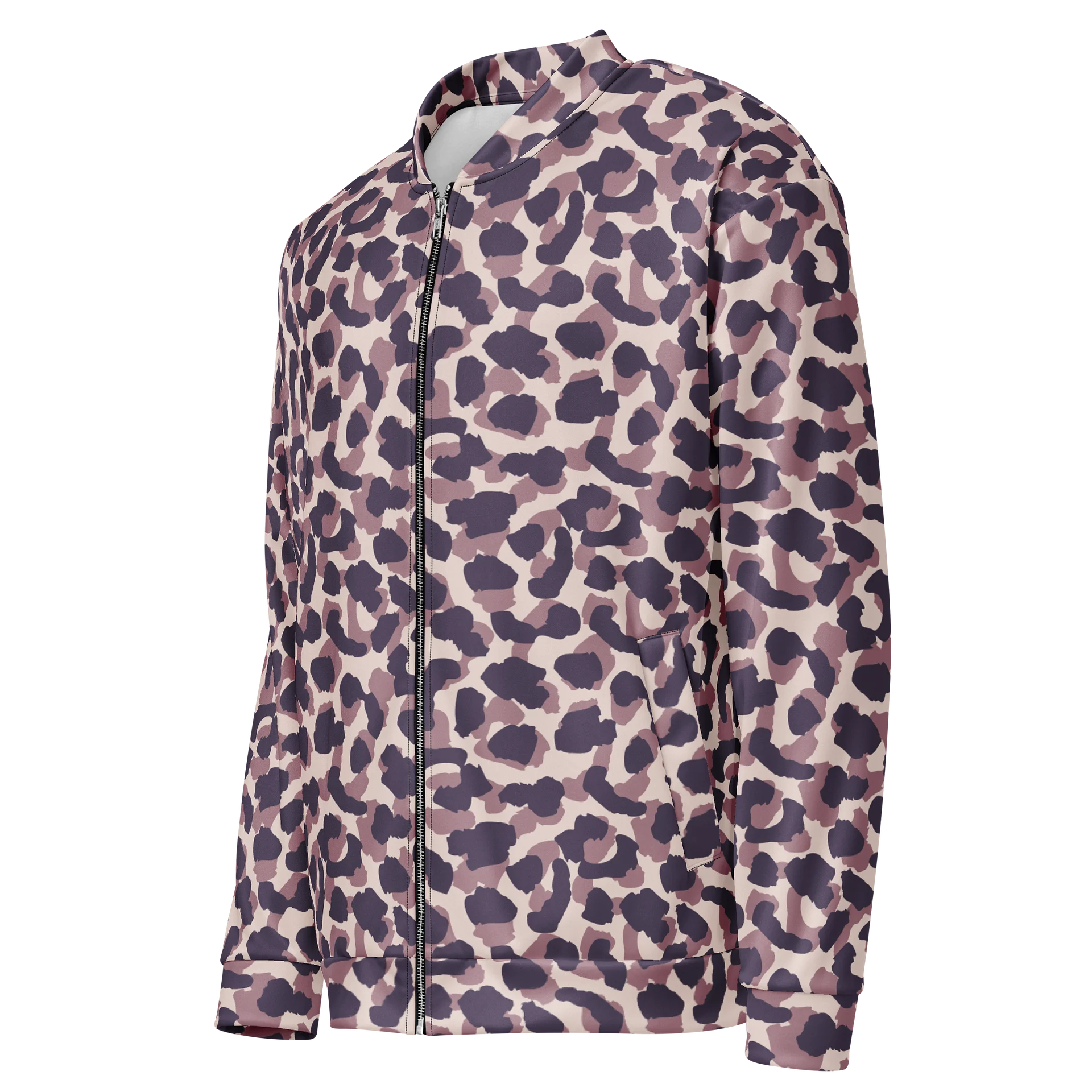 Comfortable Bomber Jacket with Unique Bold Leopard Print product image (3)
