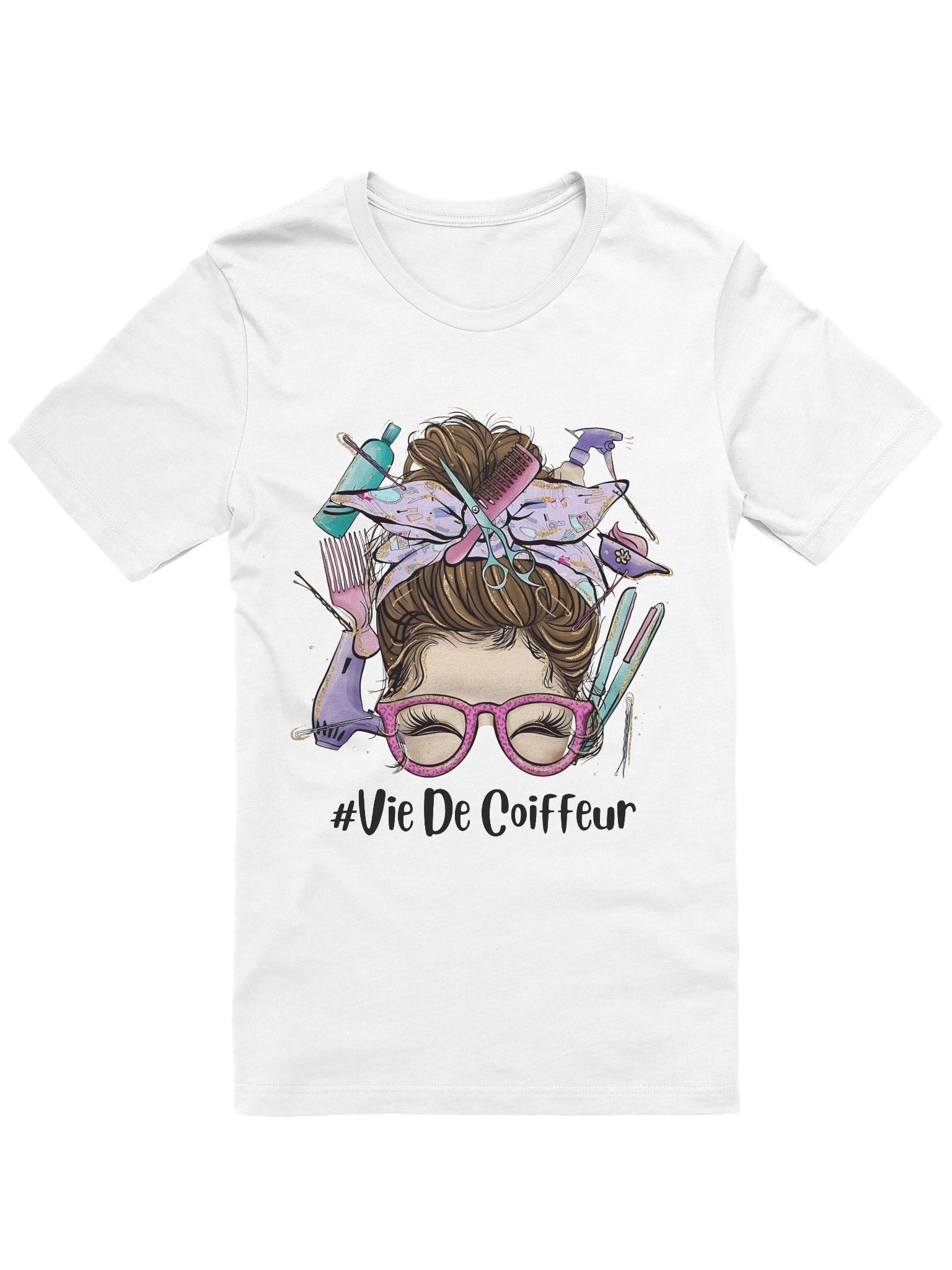 T-shirt #VieDeCoiffeur – Le Style des Passionnés de Coiffure product image (105)