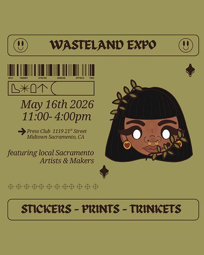 🌹THIS SATURDAY 🌹 
I will be at @press_club for @wastelandexpo on May 16th from 11:00-4:00pm!
I will have NEW 8x11 prints and ...