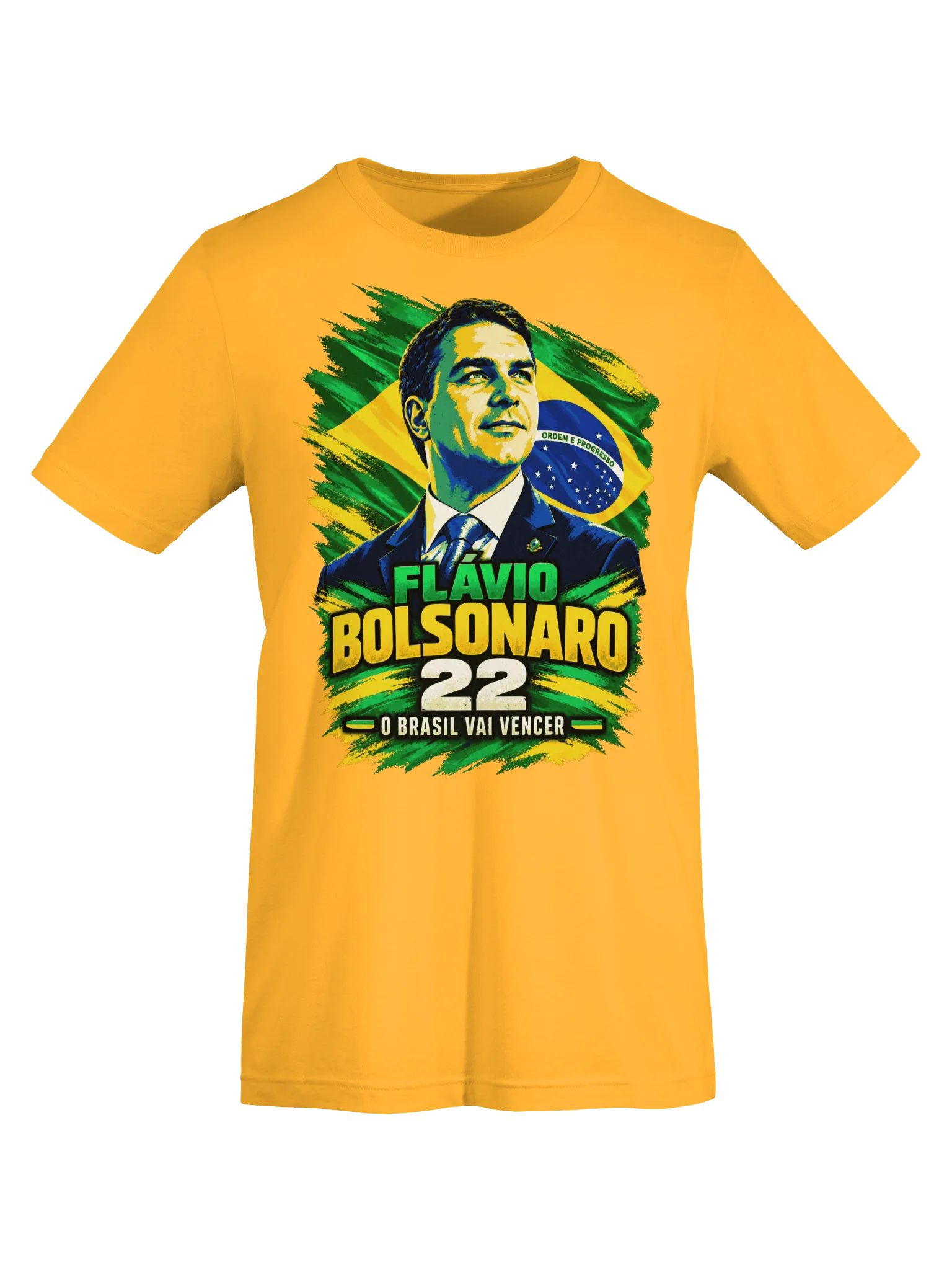 Flávio Bolsonaro 22 — "O Brasil Vai Vencer" T-Shirt product image (75)