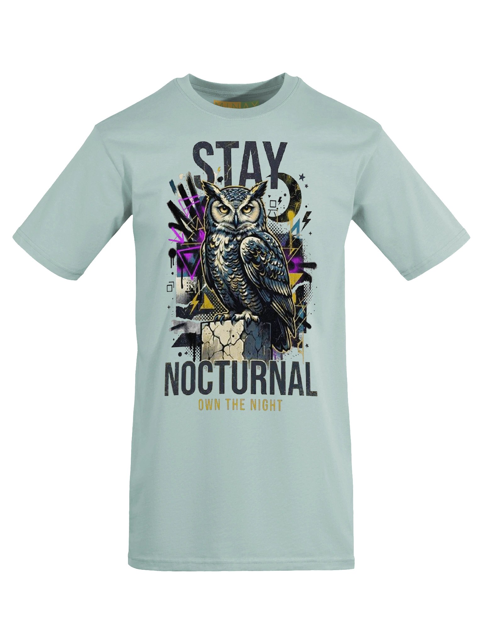 Stay Nocturnal Owl Grunge Graphic Premium Heavyweight Tee product image (17)