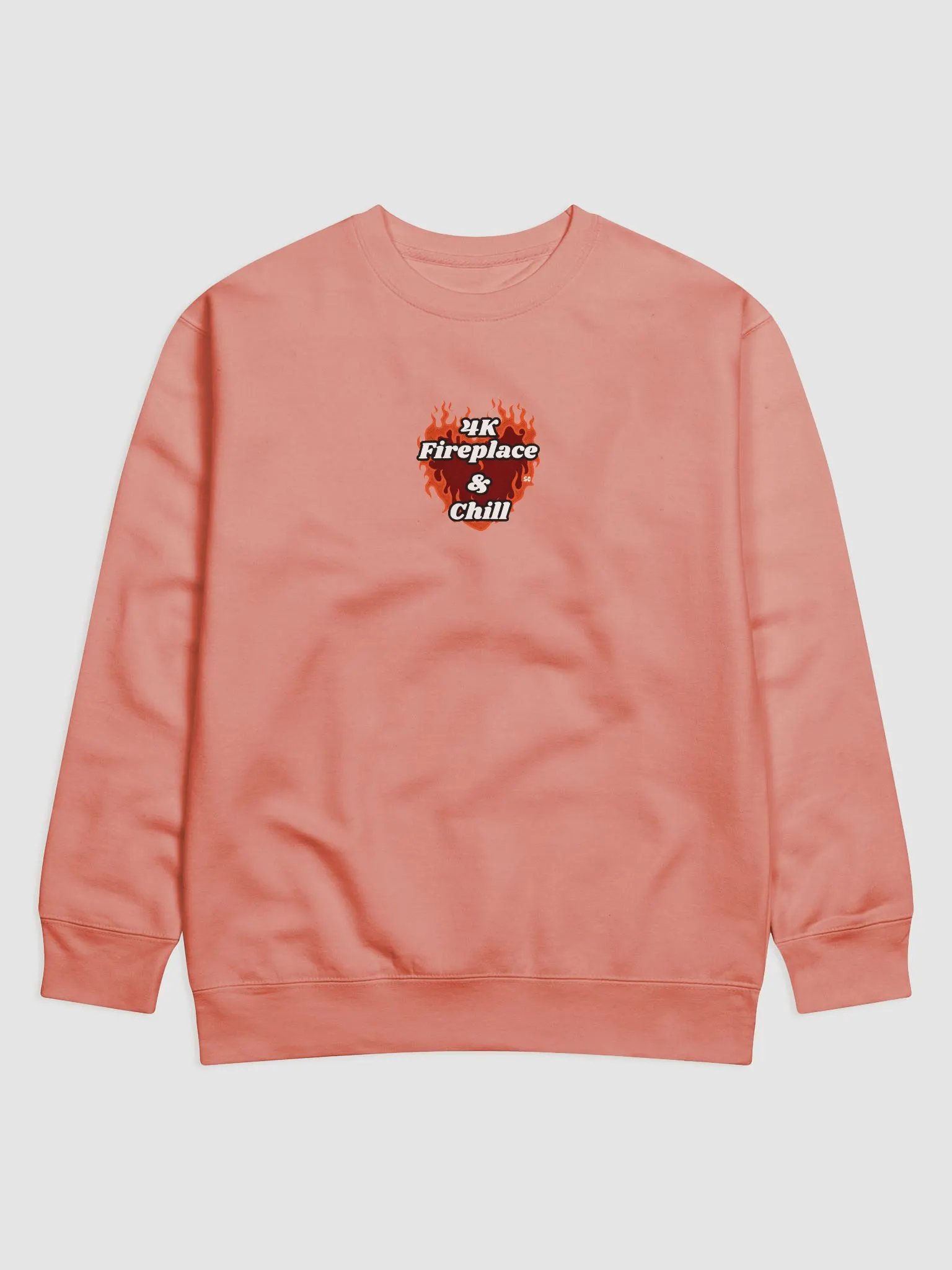 Flaming Heart - 4K Fireplace & Chill | Sweatshirt product image (4)