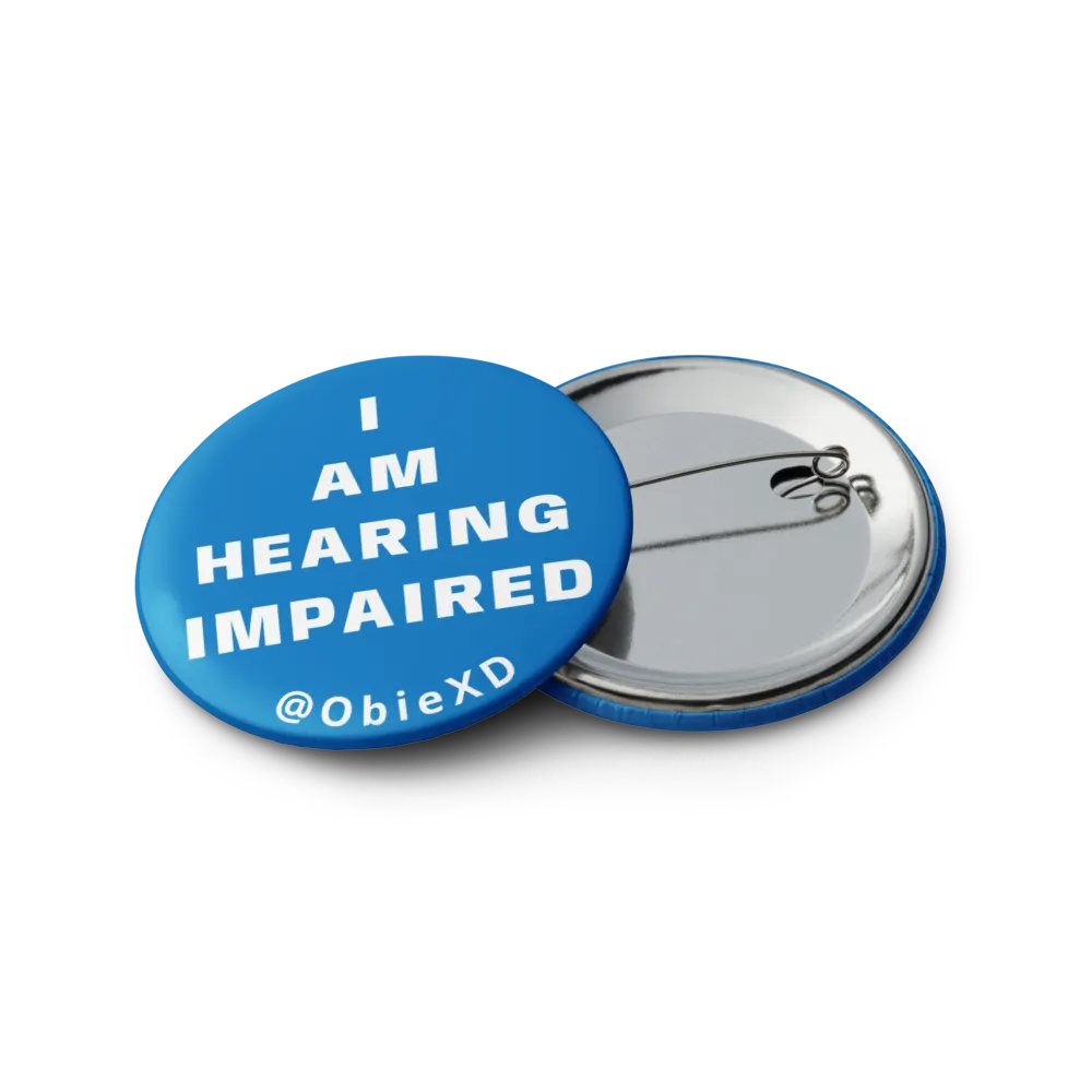 I AM HEARING IMPAIRED - Pins (Pack of 5) product image (1)