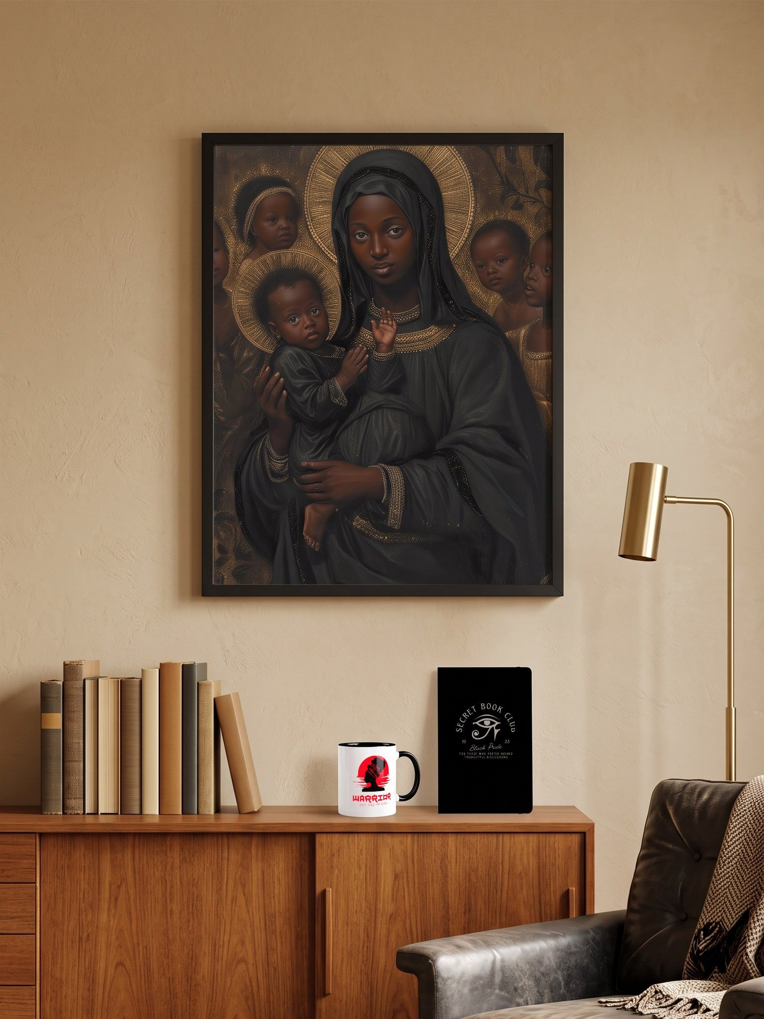 Golden Black Mothers · No. 1 | Framed Art Print | Originology | Black History X product image (3)