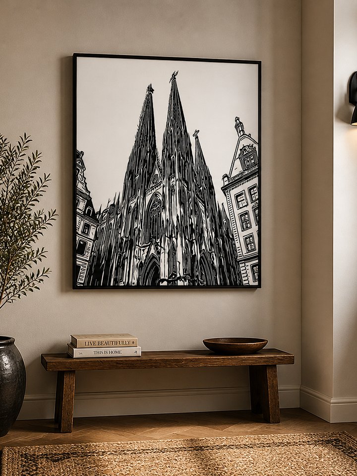 Eternal Majesty: The Cologne Cathedral wall art - Gothic wall art product image (2)