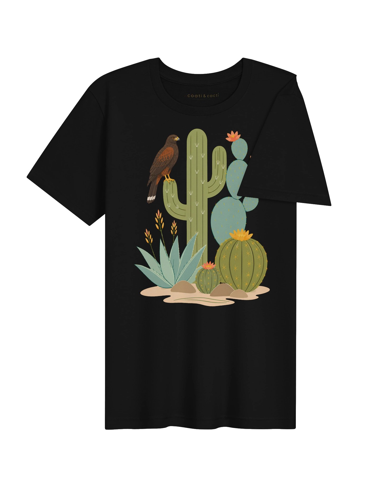 Desert Harris Hawk & Cacti Tee product image (4)