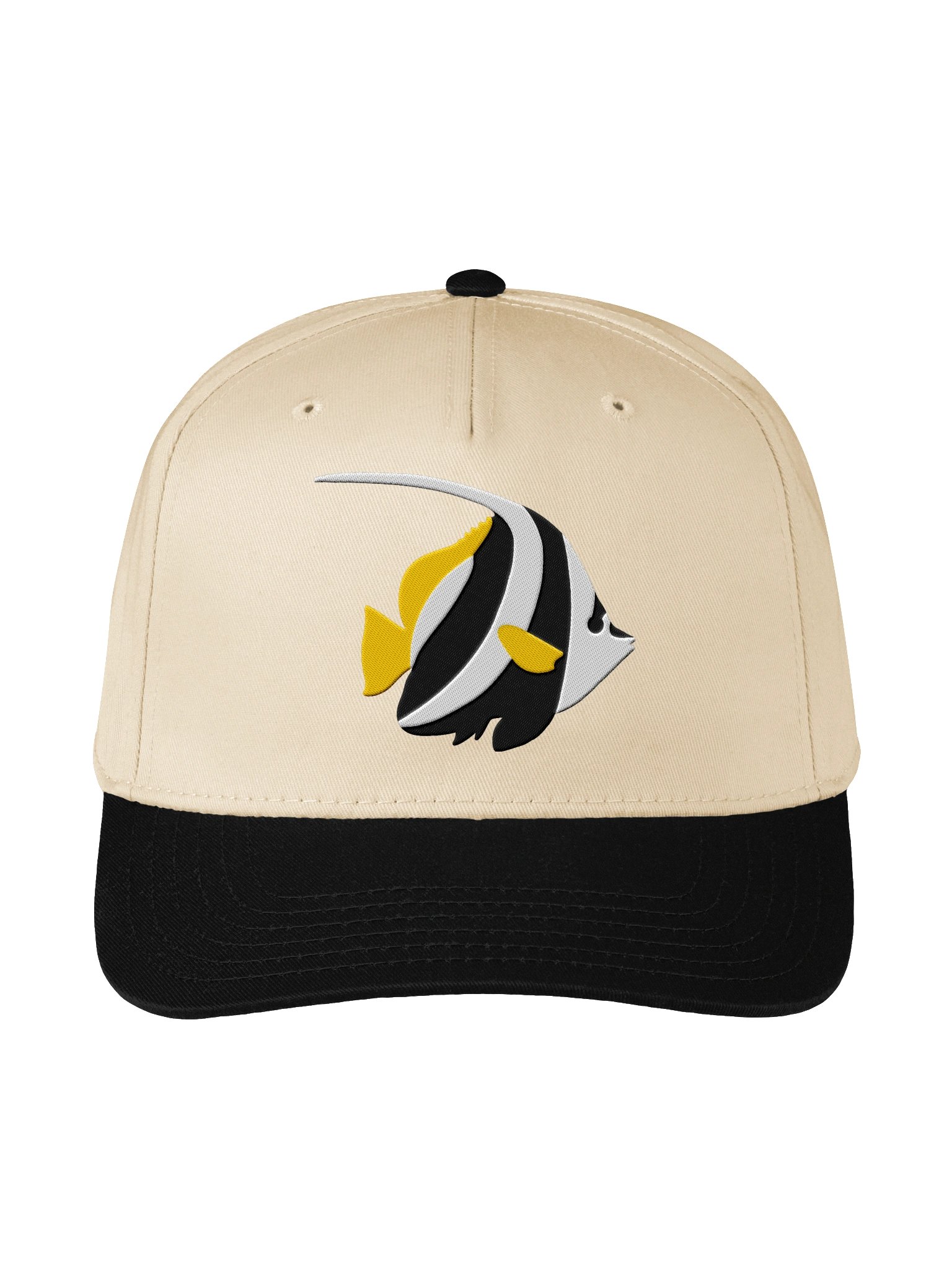 Moorish Idol Embroidered Mid-Profile Baseball Cap | Iconic Reef Fish Hat for Saltwater Aquarium Lovers product image (5)