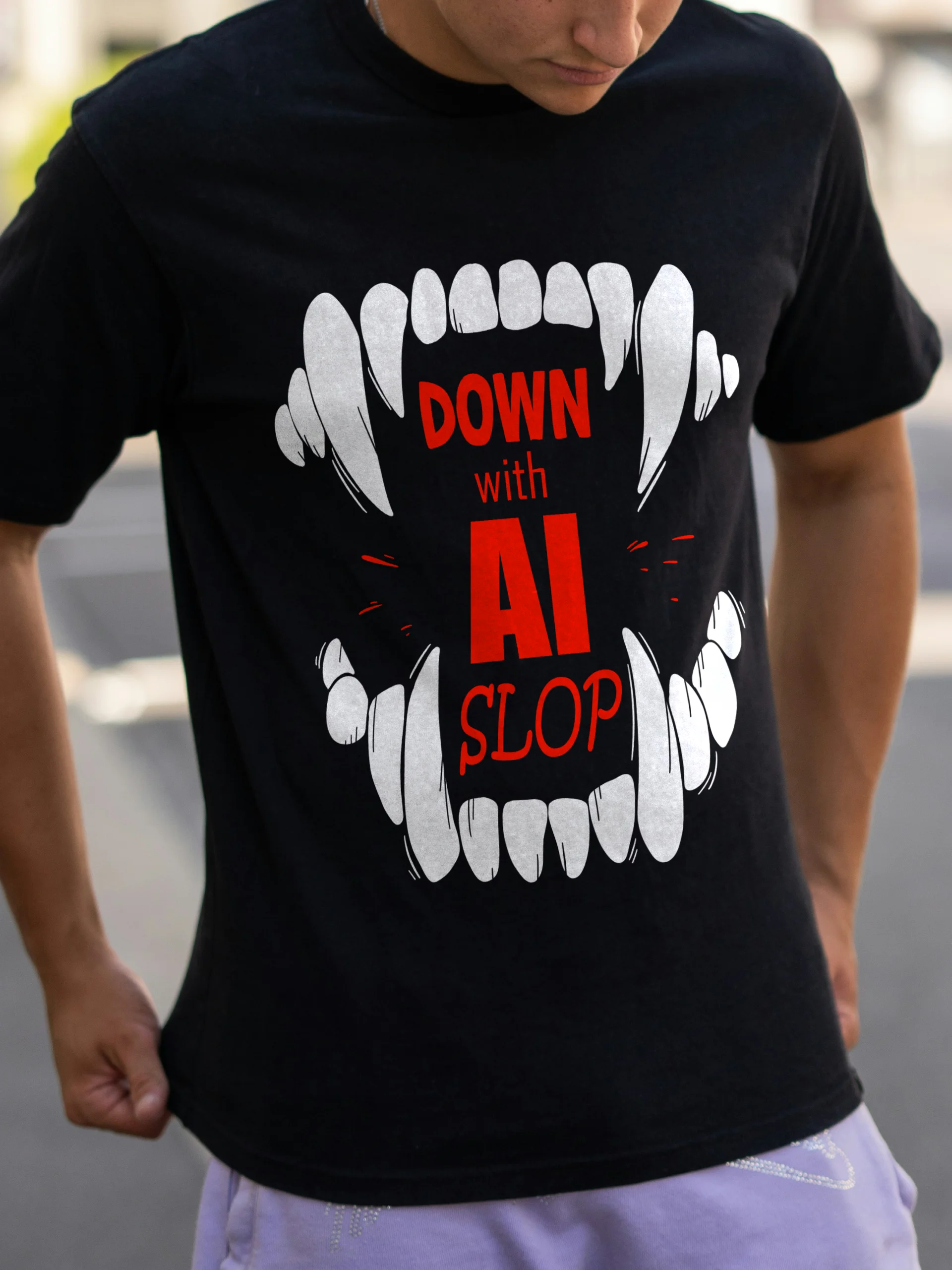 Down With AI Slop T Shirt product image (1)