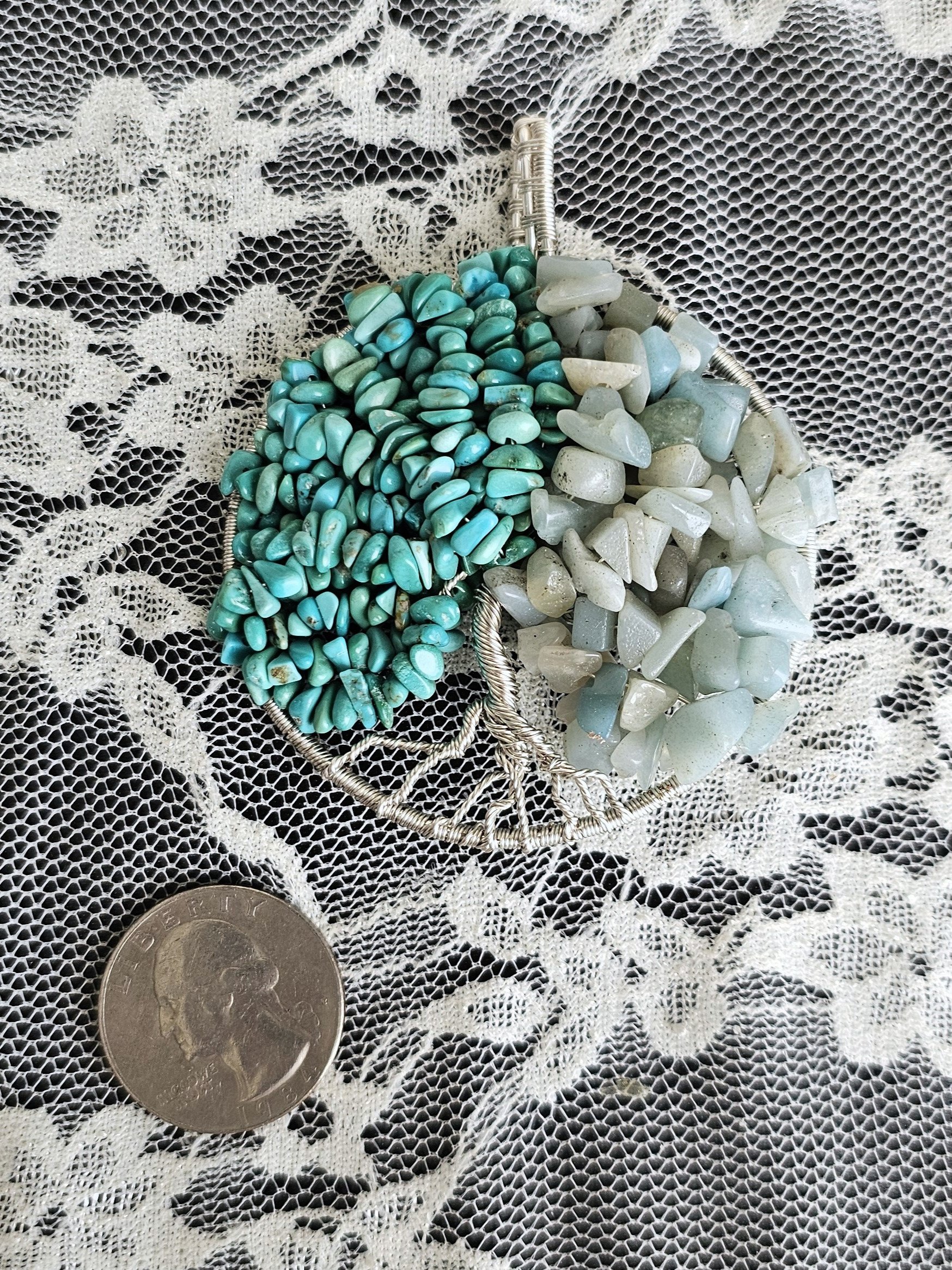 Turquoise/Amazonite Tree of Life product image (2)