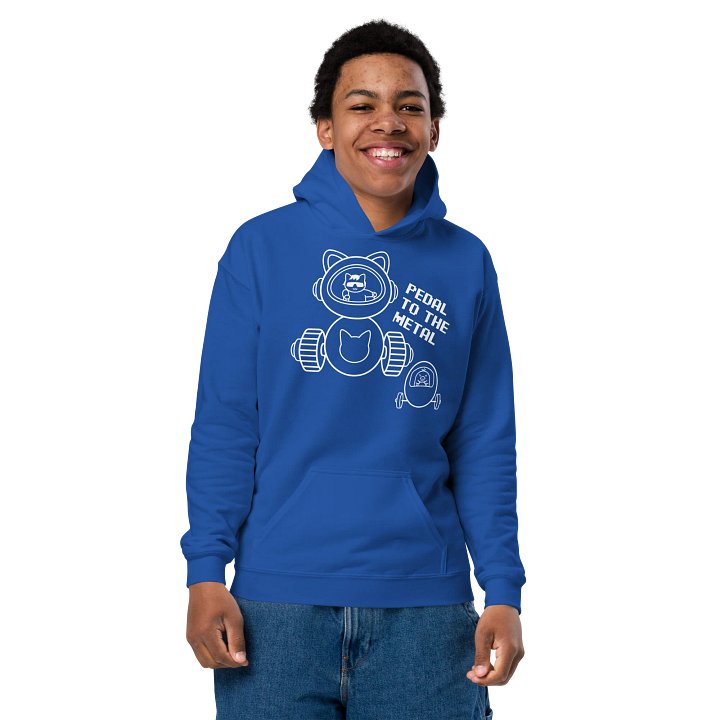 Goromi the Cat in Wig (Inefficient Vehicle Race) - Unisex Youth Hoodie product image (2)