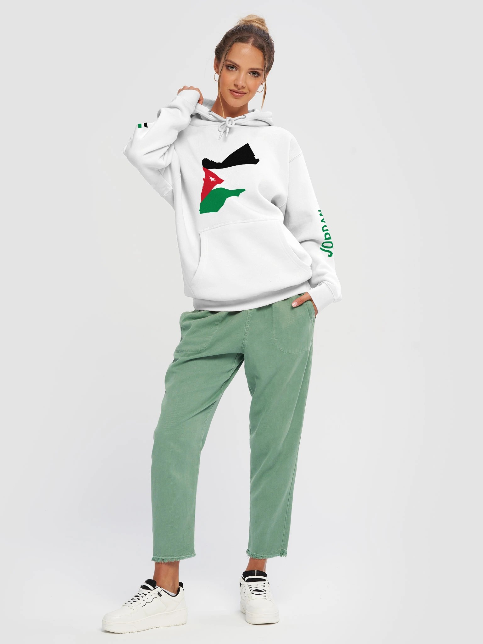Jordan 2026 World Cup Flag Hoodie - Premium Unisex T-Shirt product image (5)
