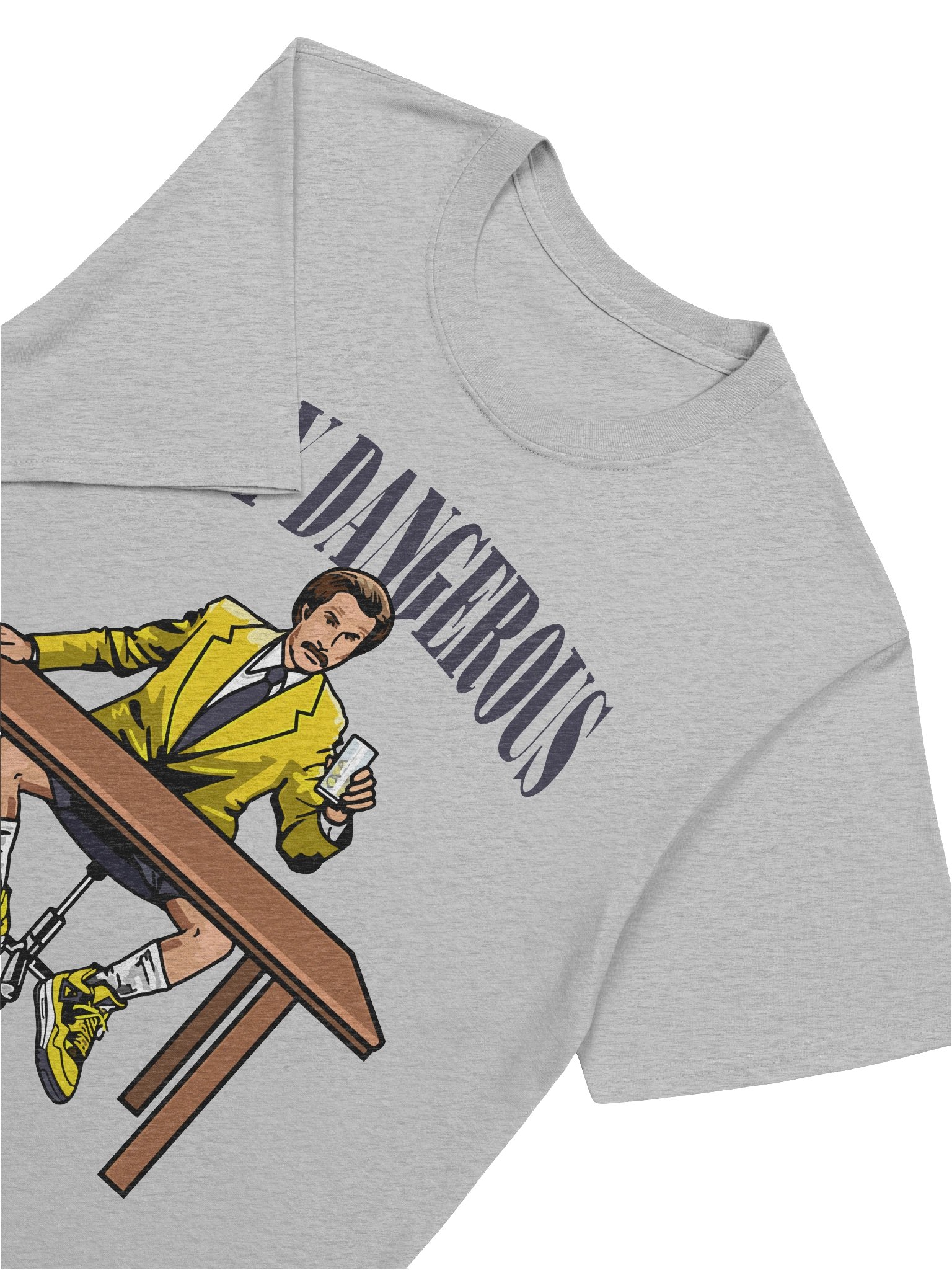 Stay Dangerous – Retro Yellow Suit Edition – Gildan Softstyle T-Shirt product image (5)
