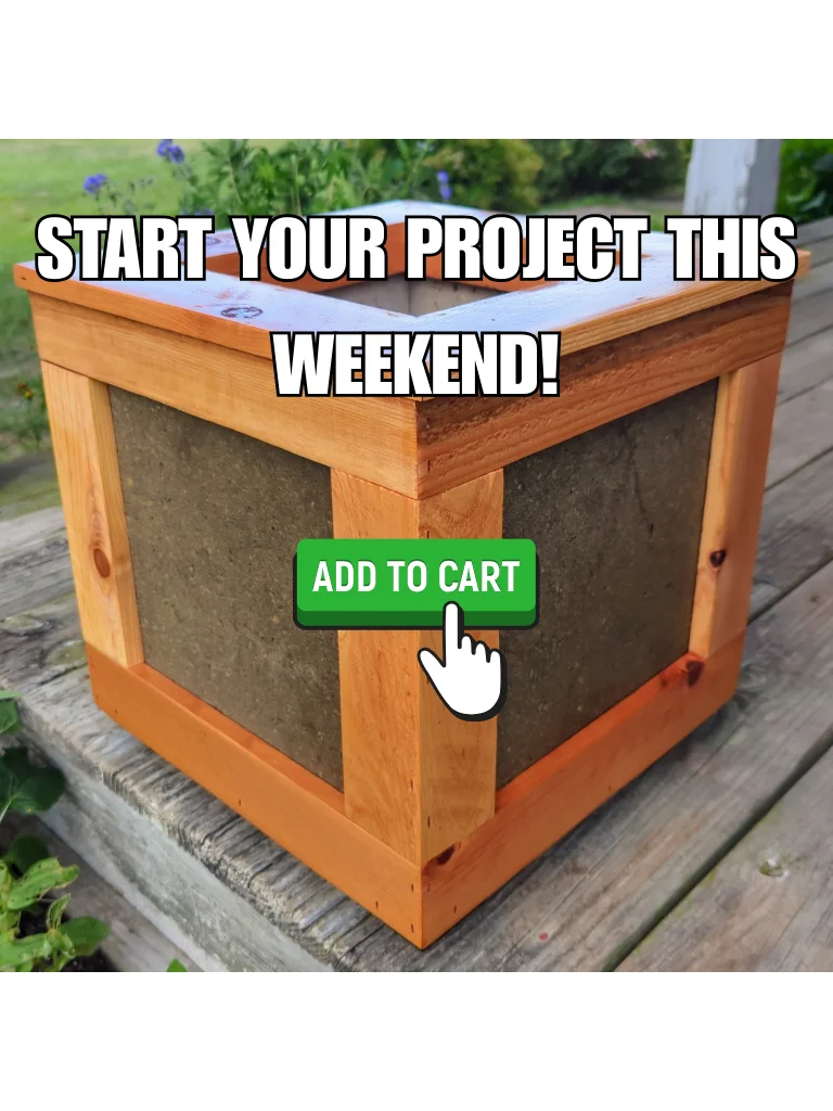 Modern Paver & Cedar Outdoor Planter: DIY Build Plans & Construction Guide product image (10)