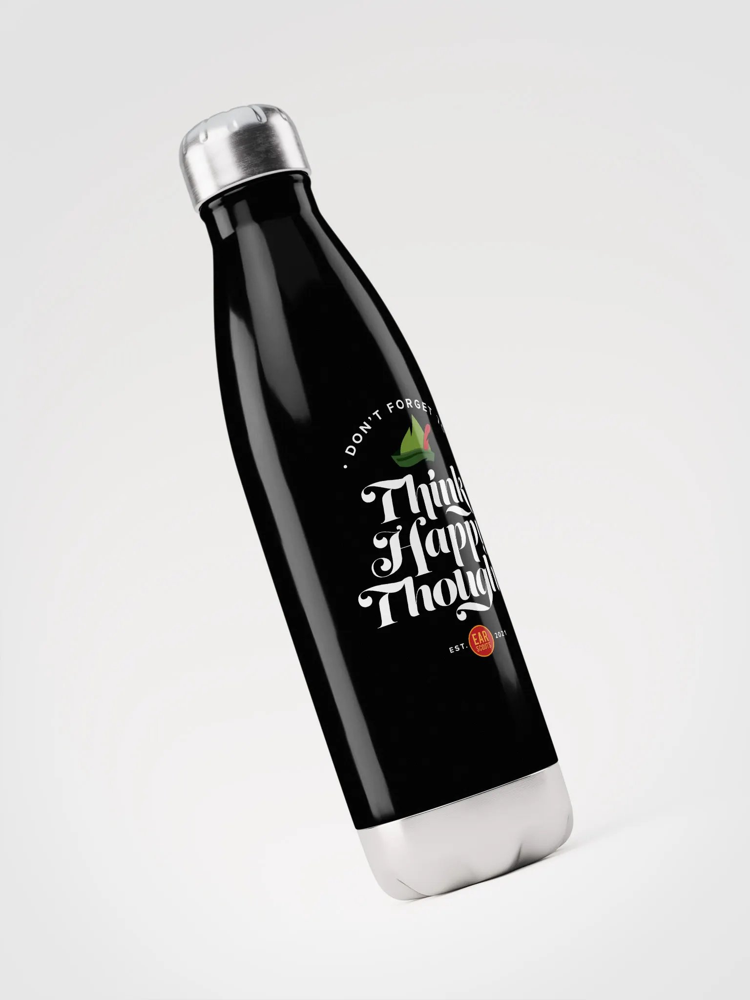 Happy Hydration Bottle (Black) product image (5)