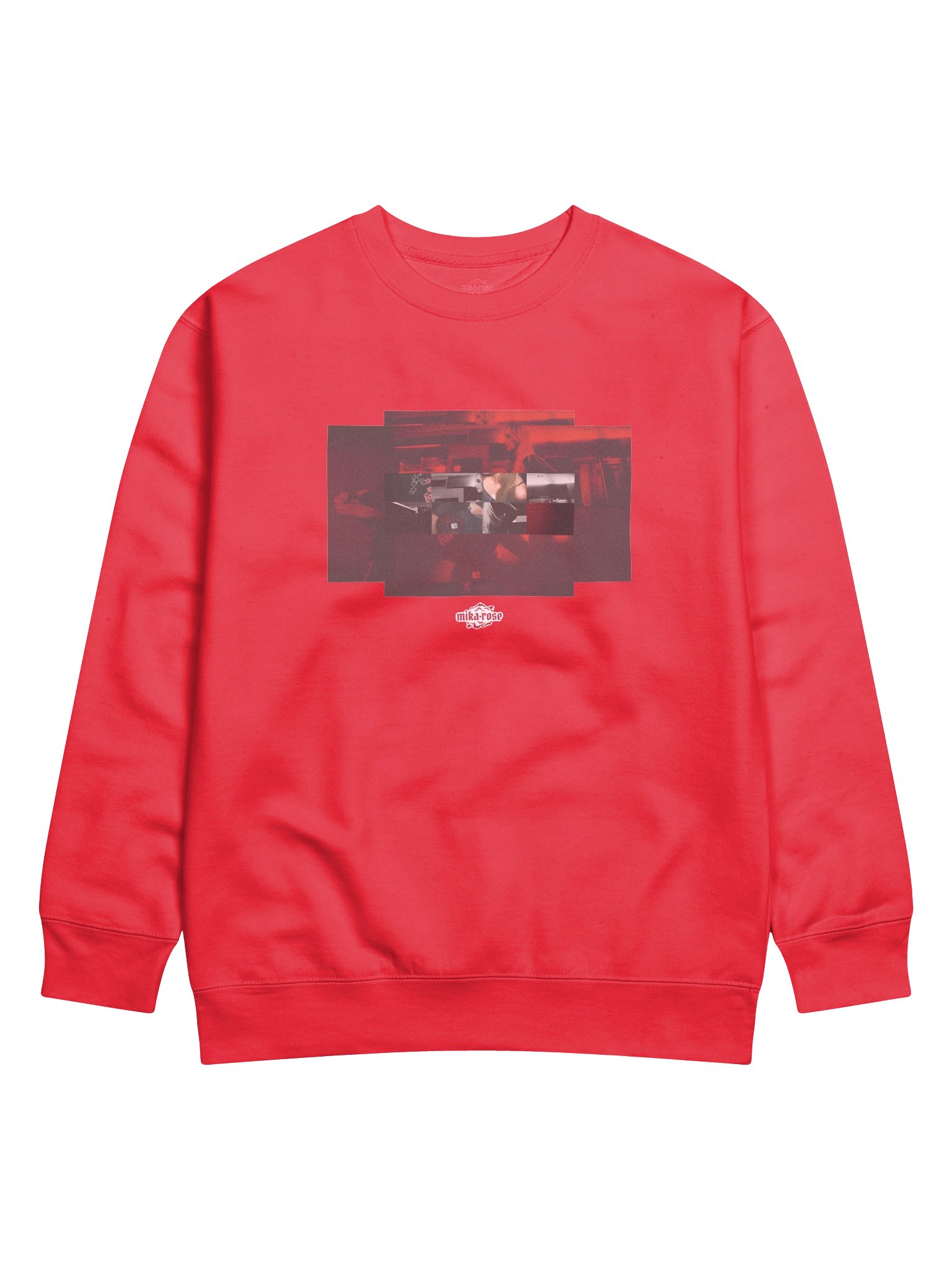 red geometry sweatshirt product image (2)
