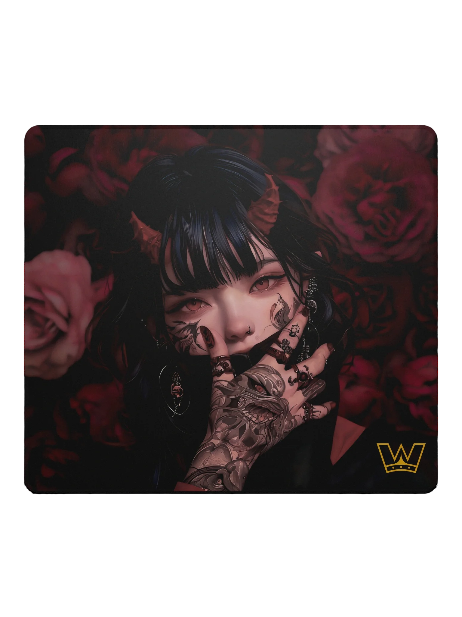 WASD Mousepad – Devil Rose Edition product image (1)