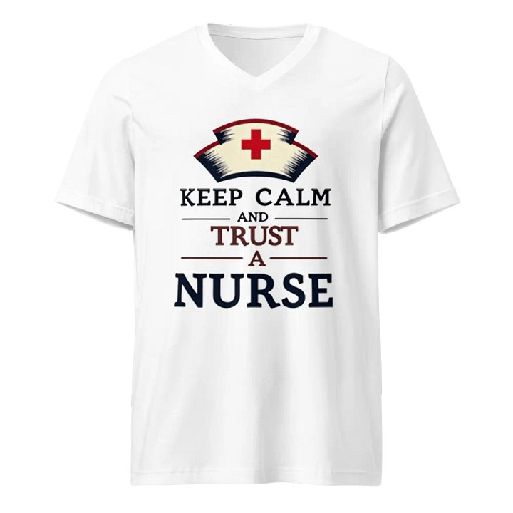 Trust A Nurse V-Neck Tee product image (1)