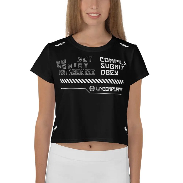 The Statement Crop Top - Black product image (1)