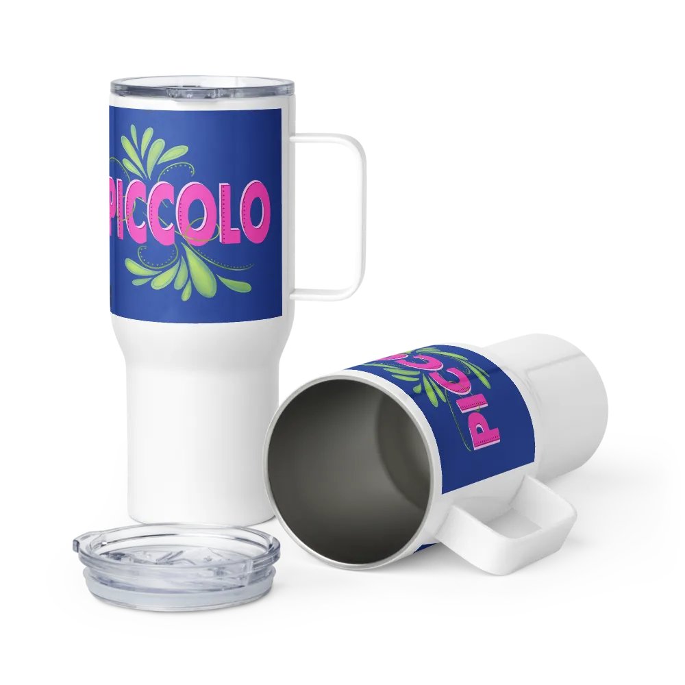 Flute Flourish Travel Mug with Handle - Piccolo product image (5)
