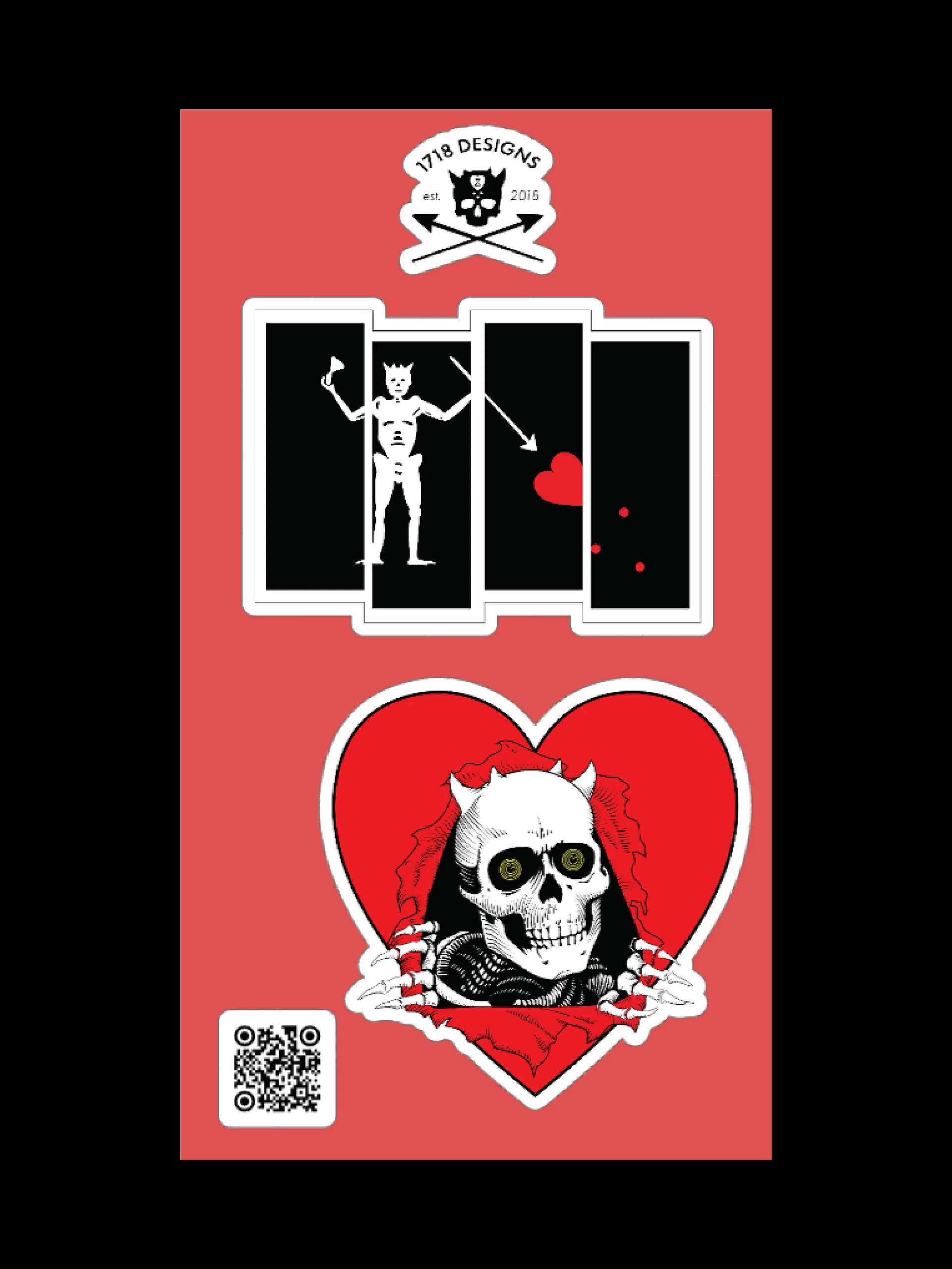 Punk Pirate Sticker Sheet product image (1)
