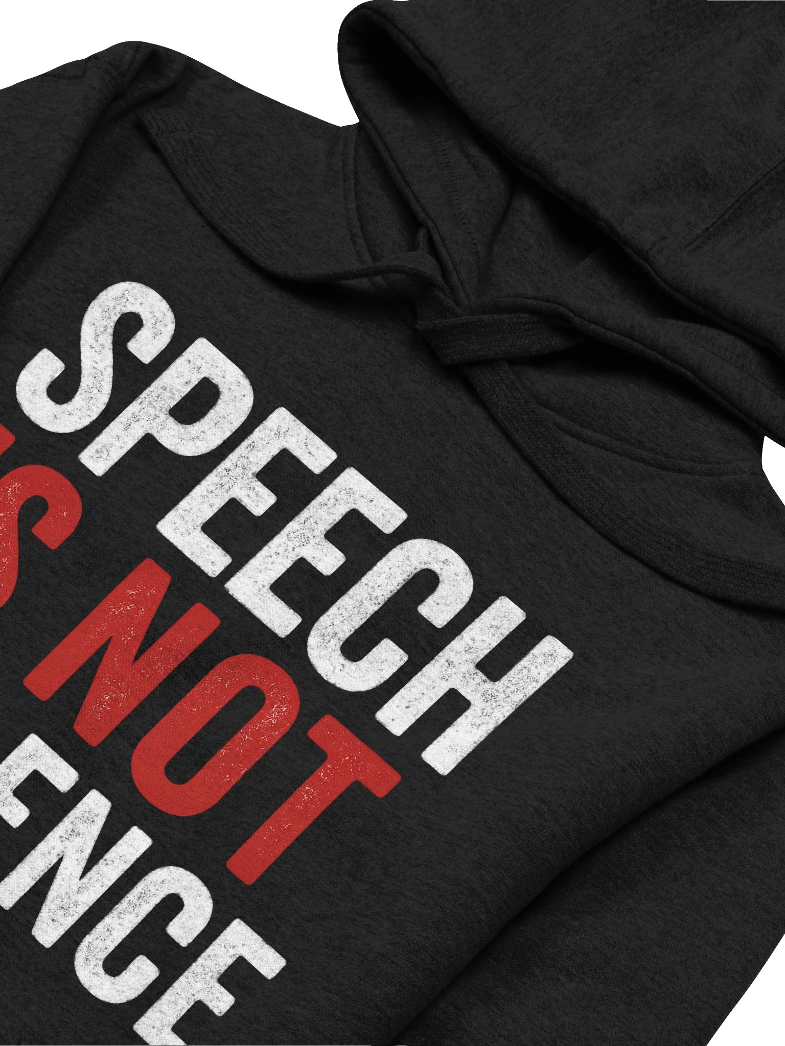 Speech is Not Violence Hoodie (Dark) product image (3)
