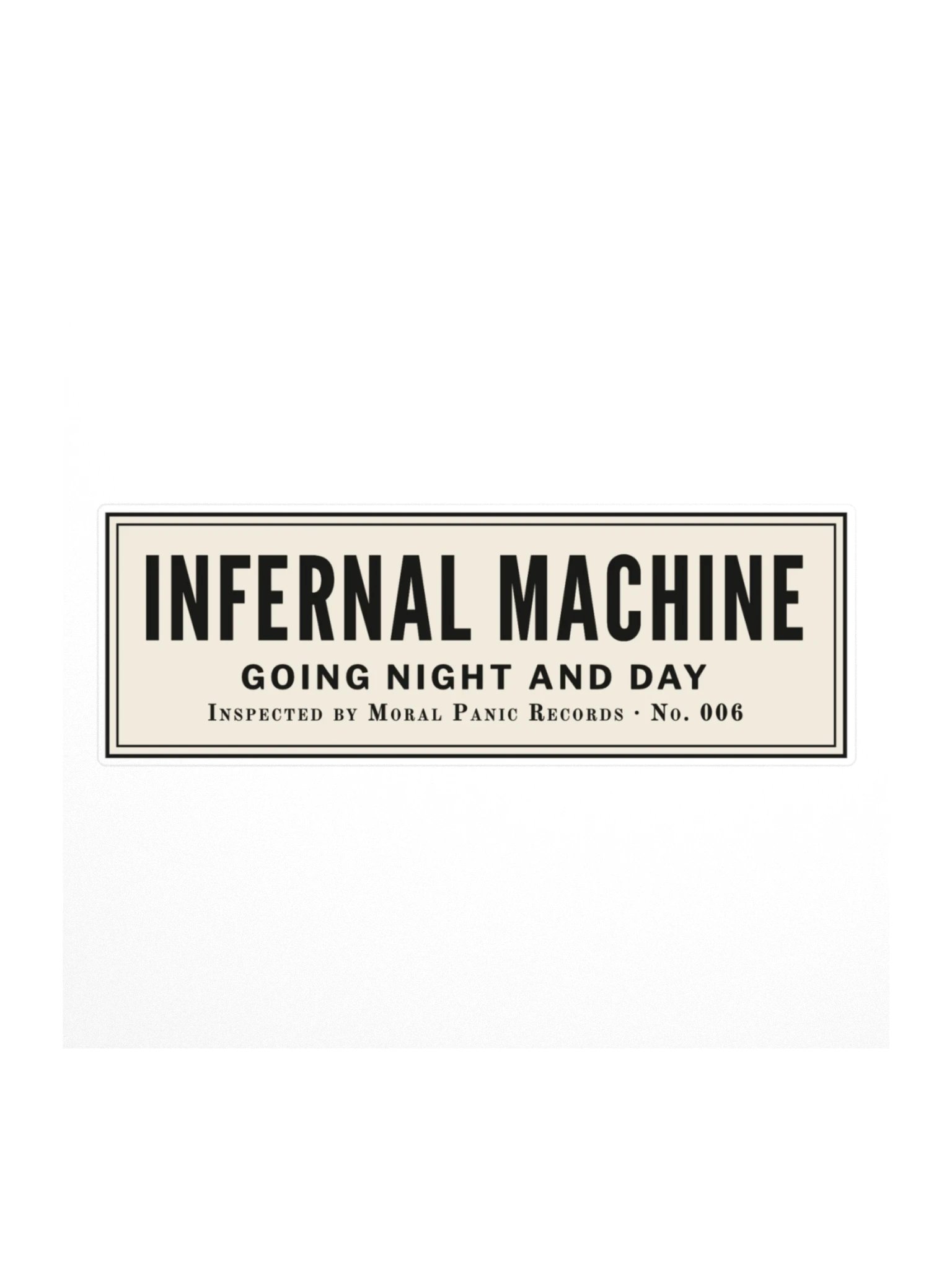 Infernal Machine Plate Sticker product image (1)